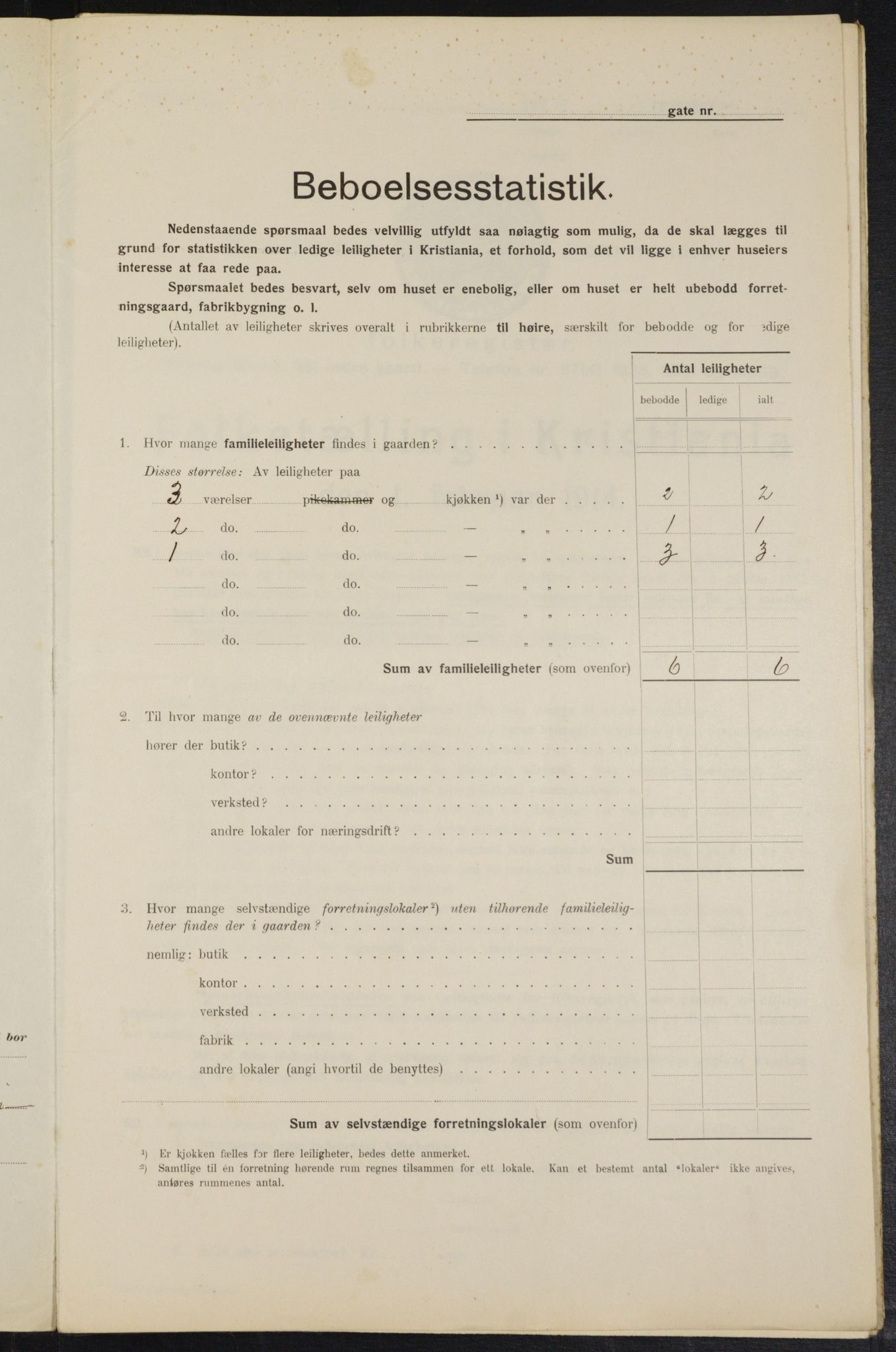 OBA, Kommunal folketelling 1.2.1914 for Kristiania, 1914, s. 82854