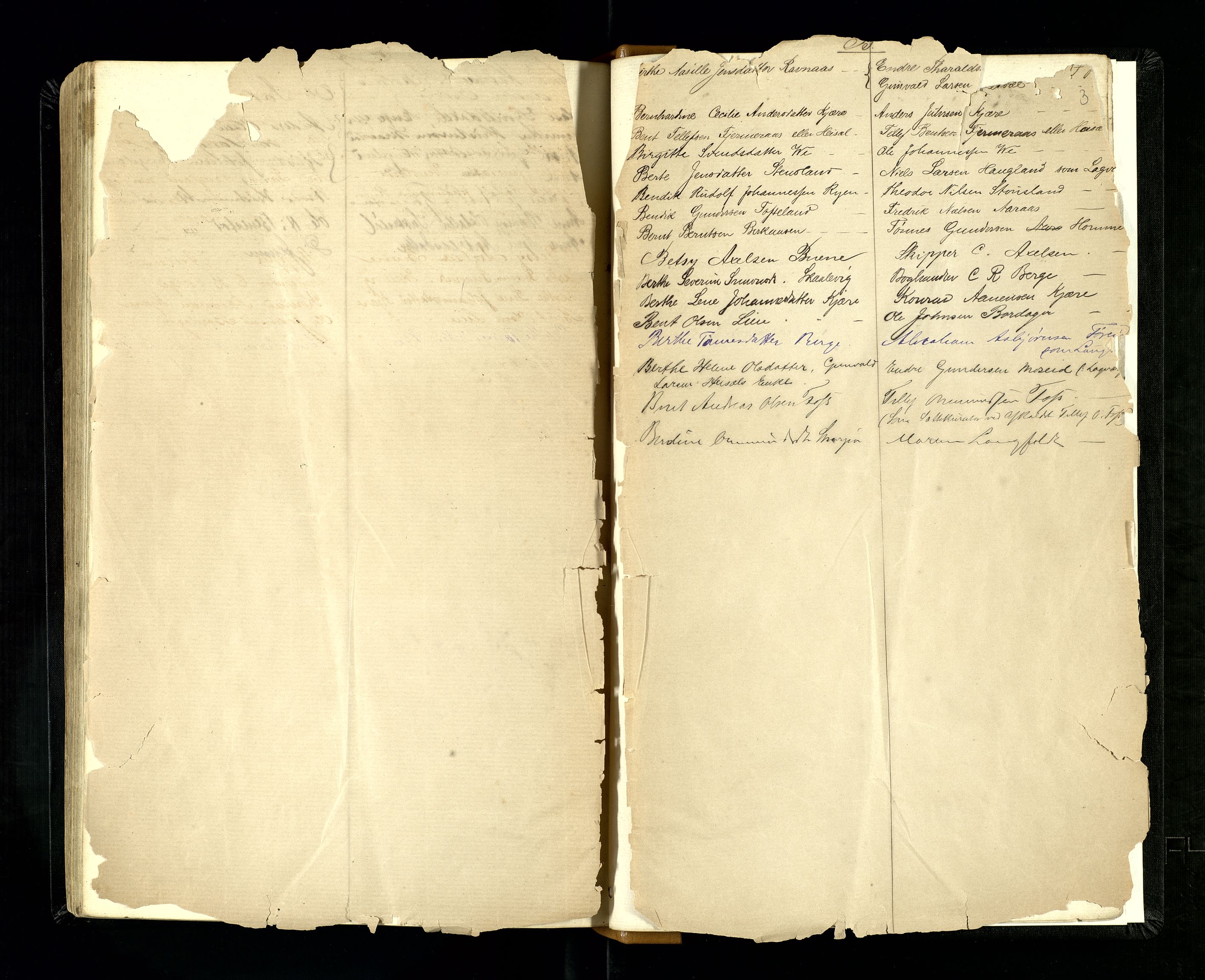 Torridal sorenskriveri, SAK/1221-0012/F/Fb/L0001: Ekstrarettsprotokoll med løst register nr. 1, 1855-1863