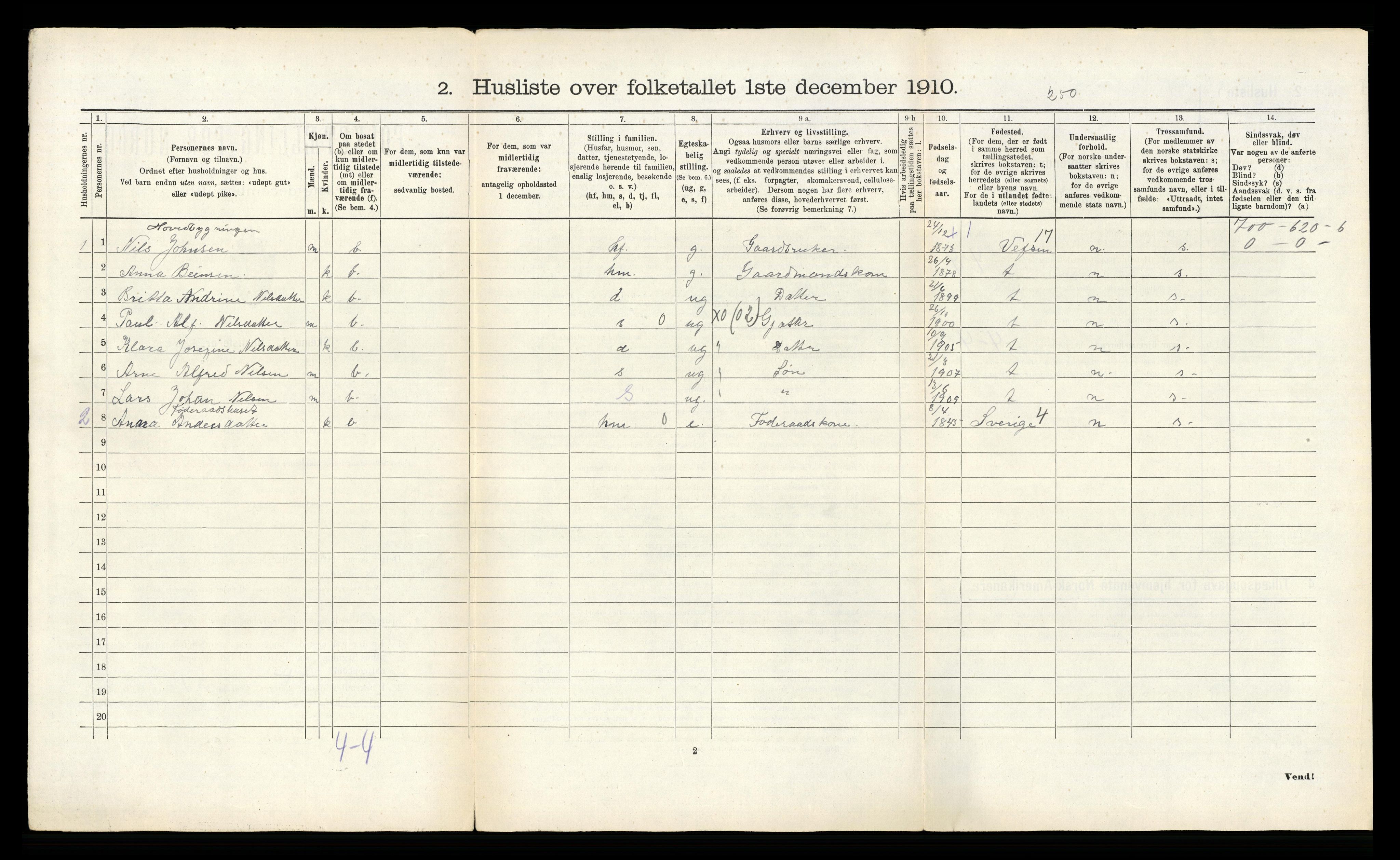 RA, Folketelling 1910 for 1826 Hattfjelldal herred, 1910, s. 90