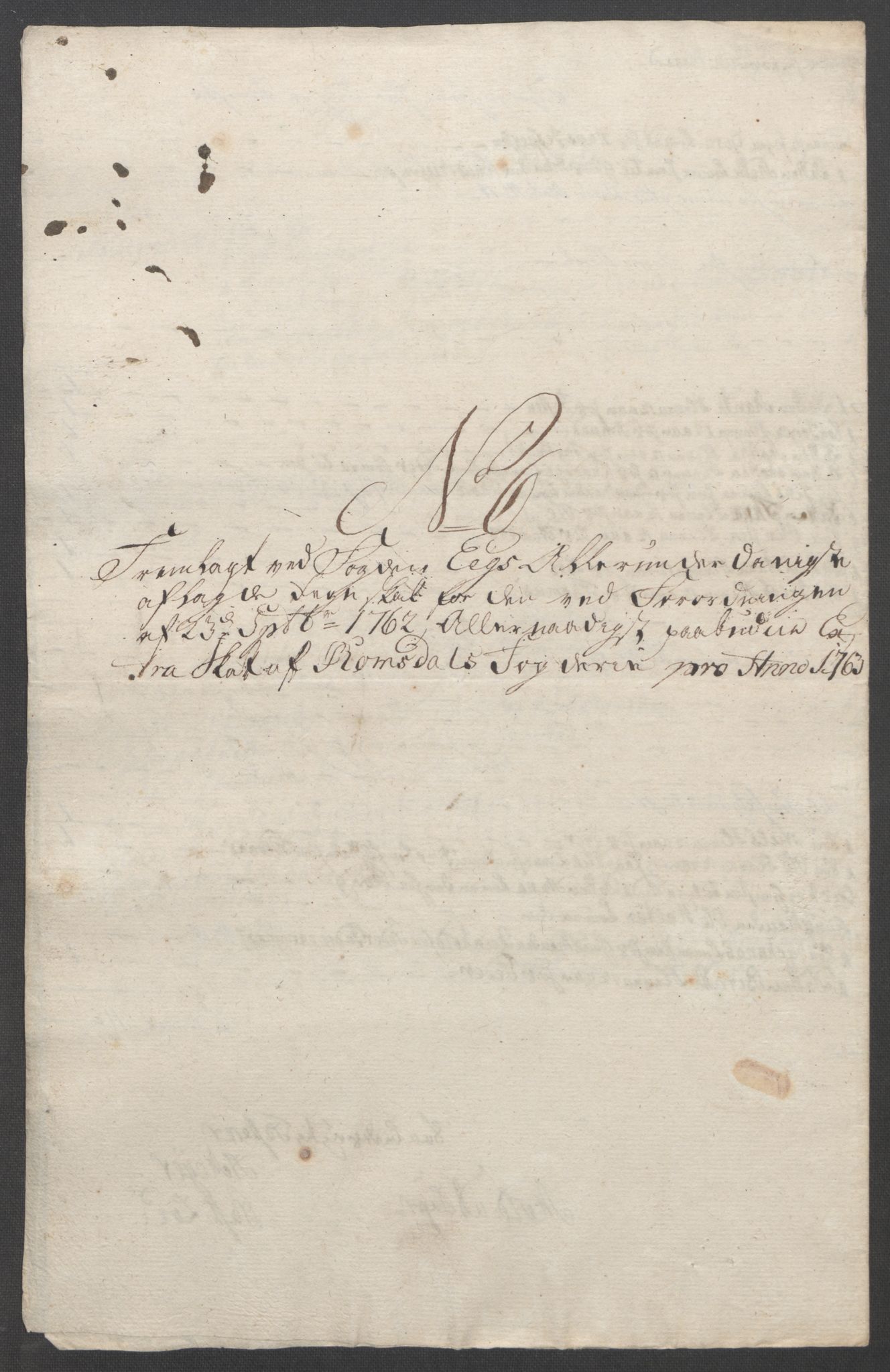 Rentekammeret inntil 1814, Reviderte regnskaper, Fogderegnskap, RA/EA-4092/R55/L3730: Ekstraskatten Romsdal, 1762-1763, s. 374