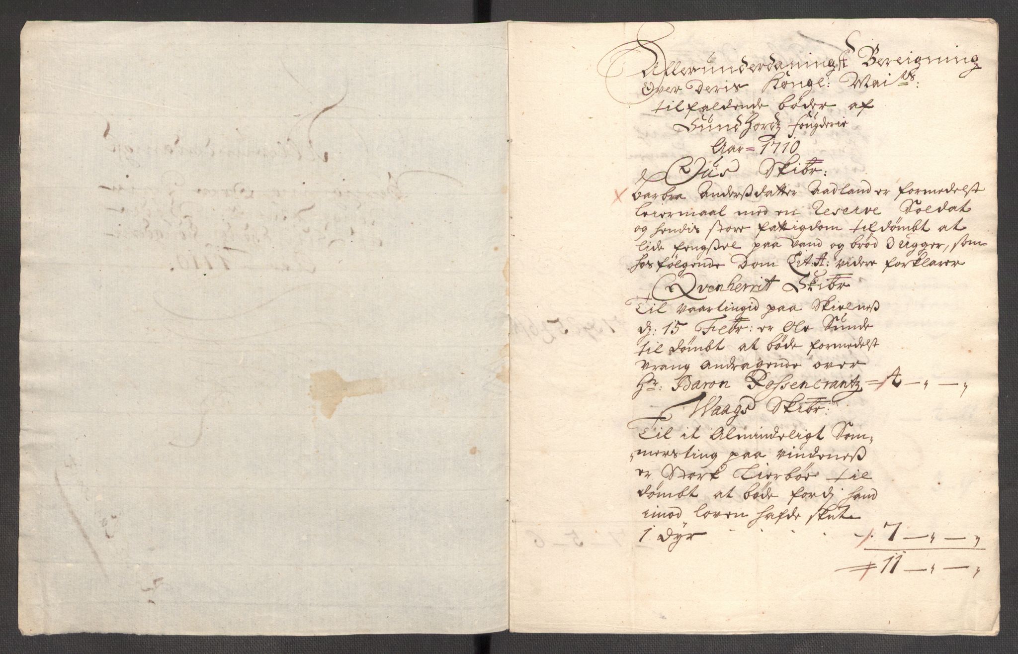 Rentekammeret inntil 1814, Reviderte regnskaper, Fogderegnskap, AV/RA-EA-4092/R48/L2986: Fogderegnskap Sunnhordland og Hardanger, 1709-1710, s. 363