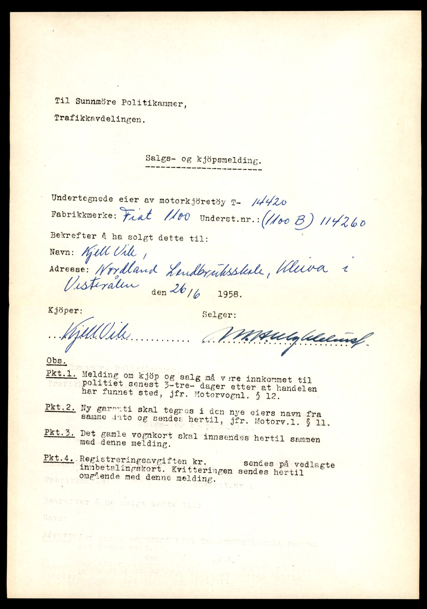 Møre og Romsdal vegkontor - Ålesund trafikkstasjon, AV/SAT-A-4099/F/Fe/L0045: Registreringskort for kjøretøy T 14320 - T 14444, 1927-1998, s. 2569