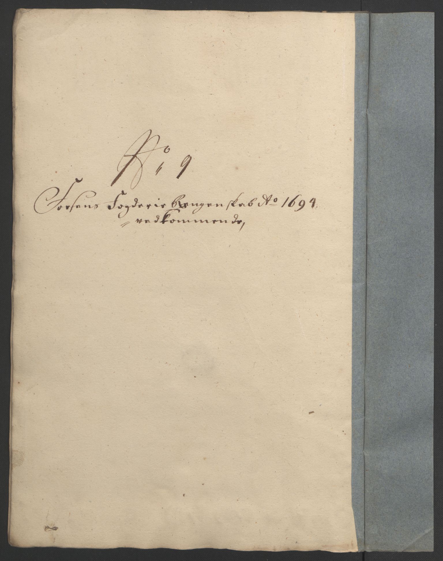 Rentekammeret inntil 1814, Reviderte regnskaper, Fogderegnskap, RA/EA-4092/R57/L3850: Fogderegnskap Fosen, 1694, s. 145