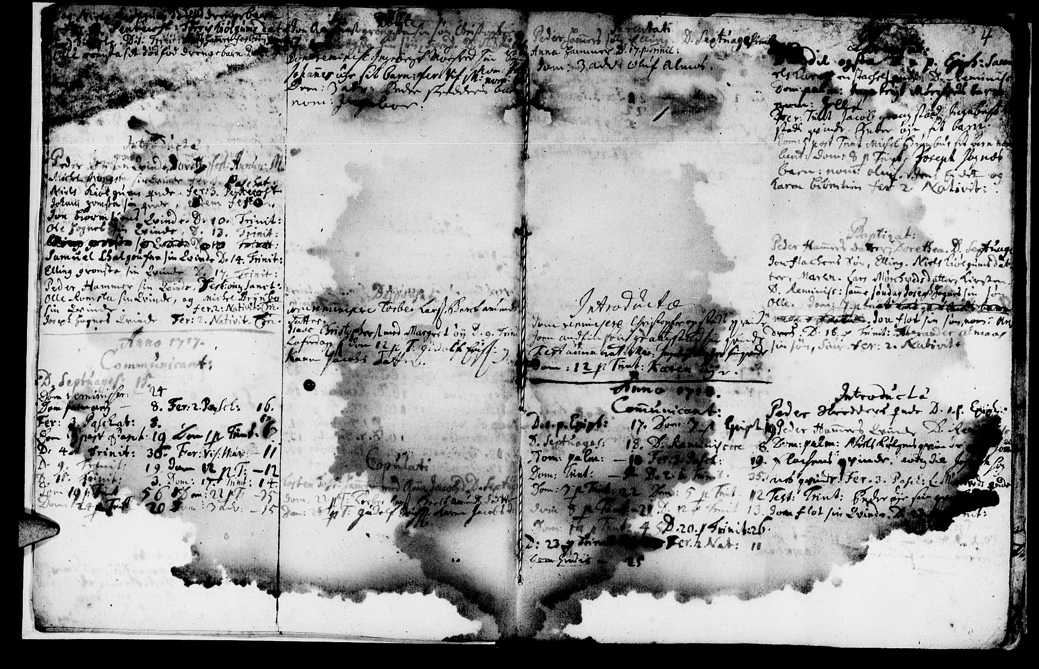 Ministerialprotokoller, klokkerbøker og fødselsregistre - Nord-Trøndelag, AV/SAT-A-1458/765/L0560: Ministerialbok nr. 765A01, 1706-1748, s. 4