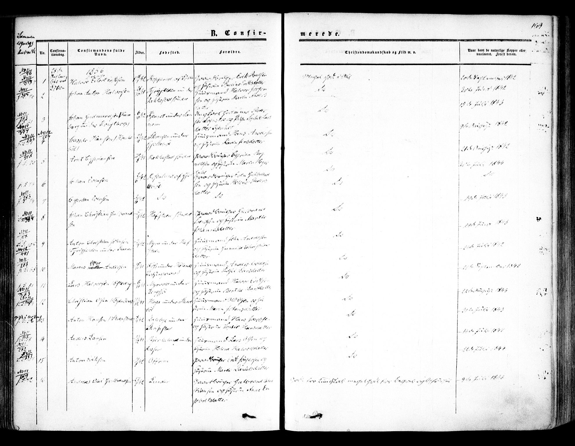 Høland prestekontor Kirkebøker, SAO/A-10346a/F/Fa/L0010: Ministerialbok nr. I 10, 1854-1861, s. 169