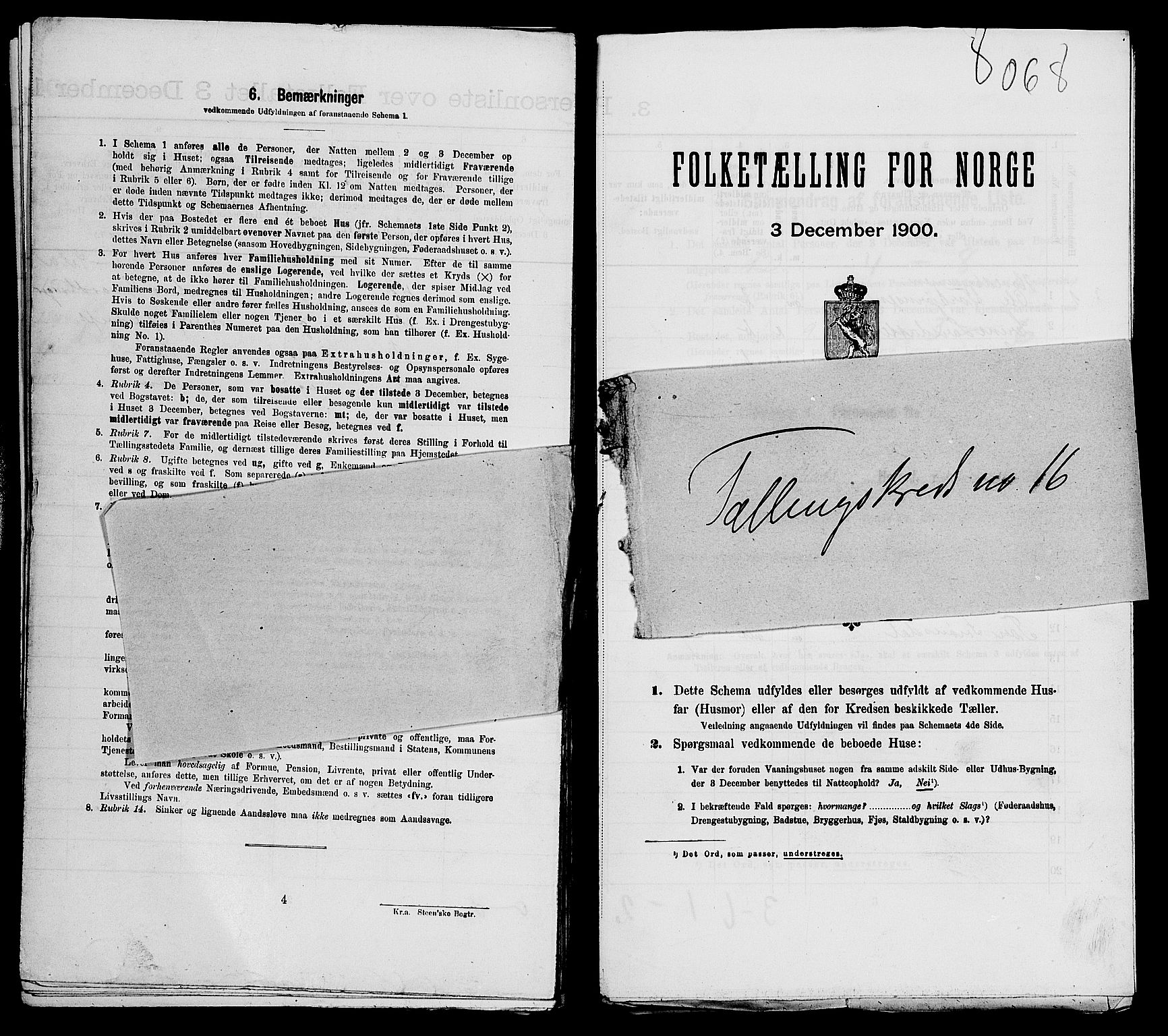 SAST, Folketelling 1900 for 1155 Vats herred, 1900, s. 427