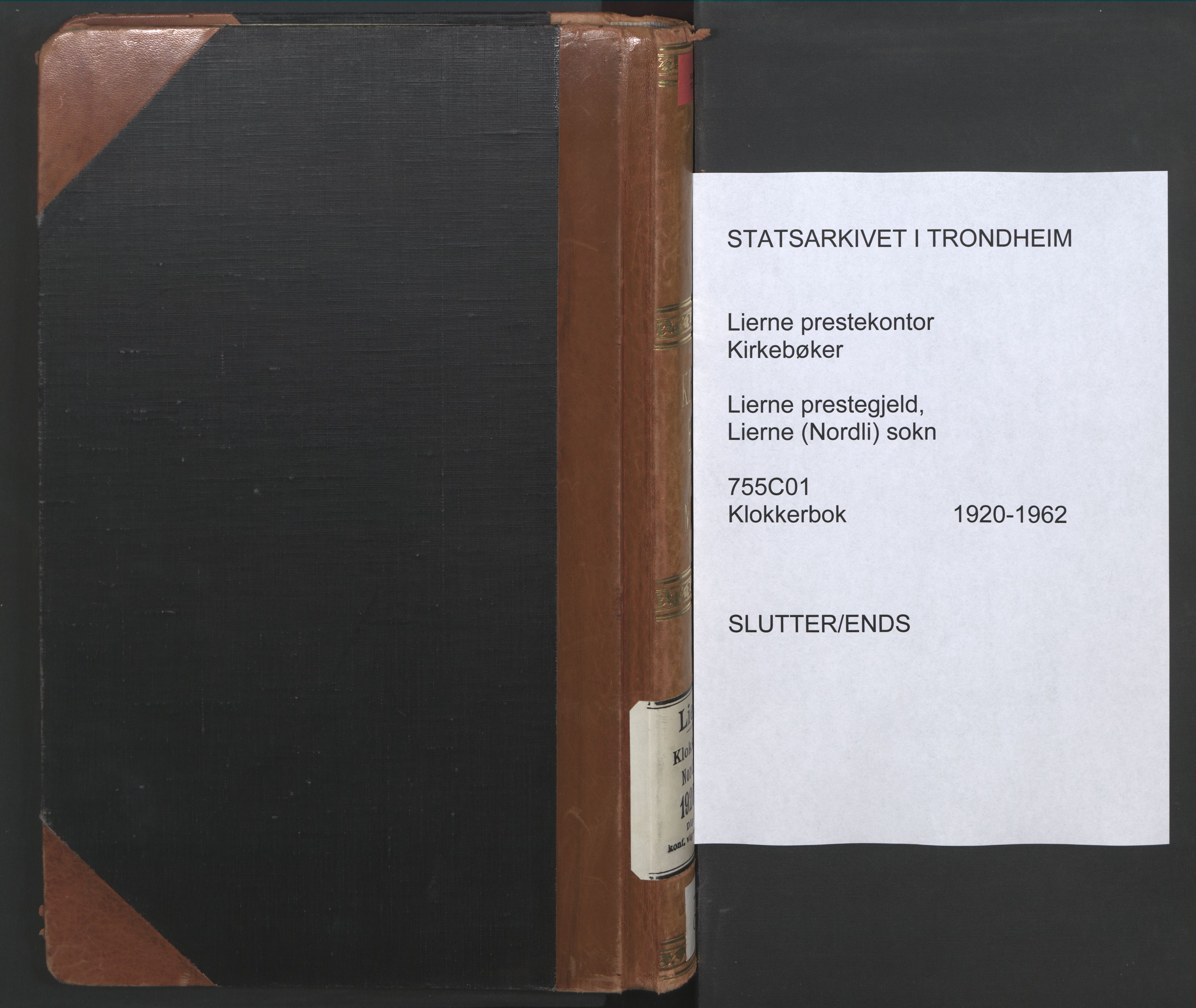 Ministerialprotokoller, klokkerbøker og fødselsregistre - Nord-Trøndelag, SAT/A-1458/755/L0500: Klokkerbok nr. 755C01, 1920-1962