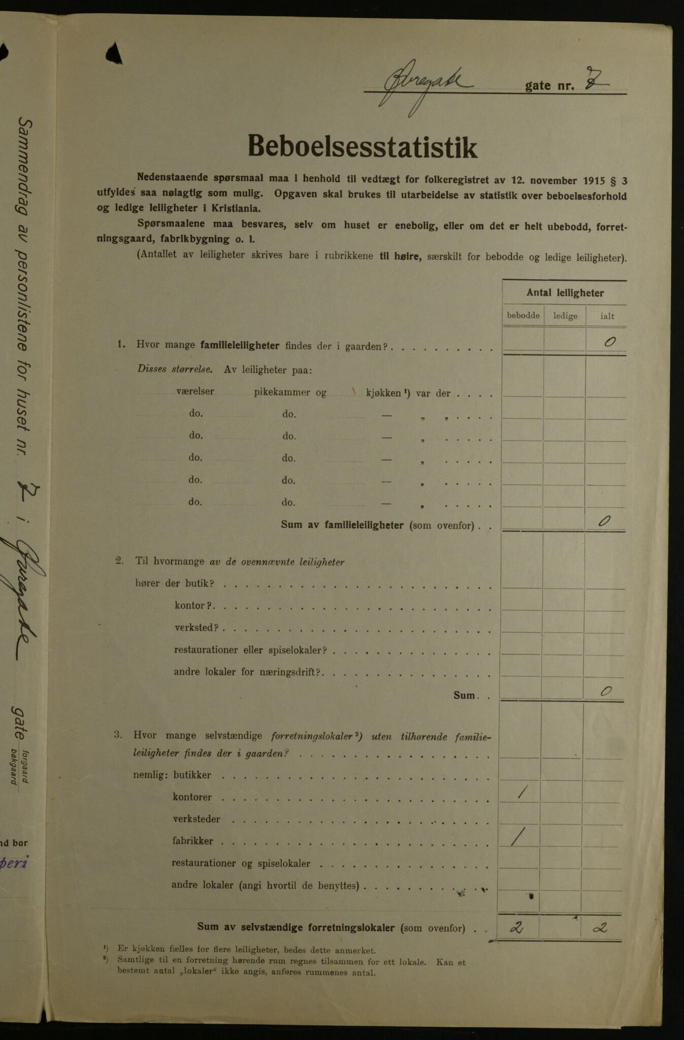 OBA, Kommunal folketelling 1.12.1923 for Kristiania, 1923, s. 143125