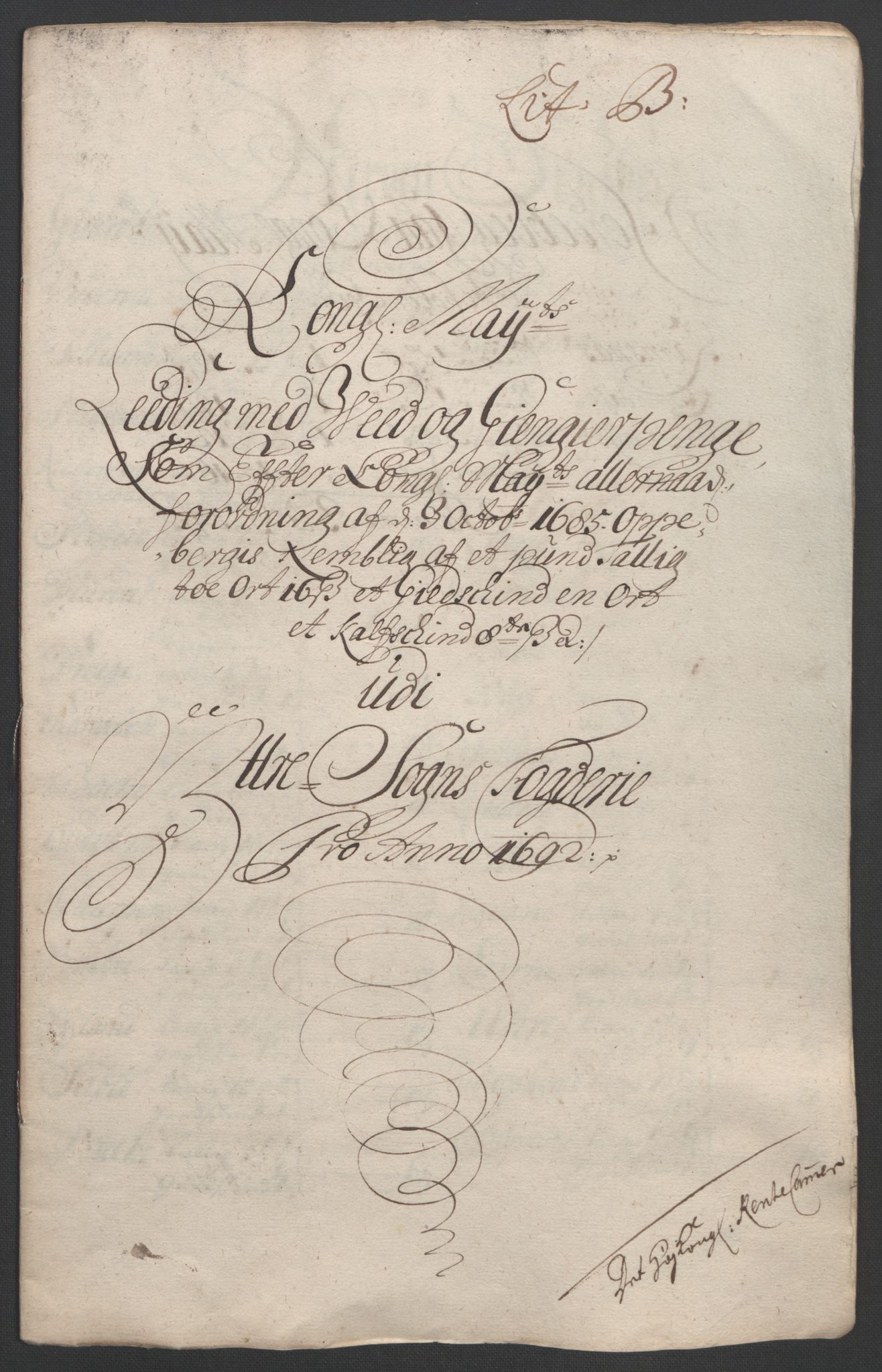 Rentekammeret inntil 1814, Reviderte regnskaper, Fogderegnskap, AV/RA-EA-4092/R52/L3306: Fogderegnskap Sogn, 1691-1692, s. 305