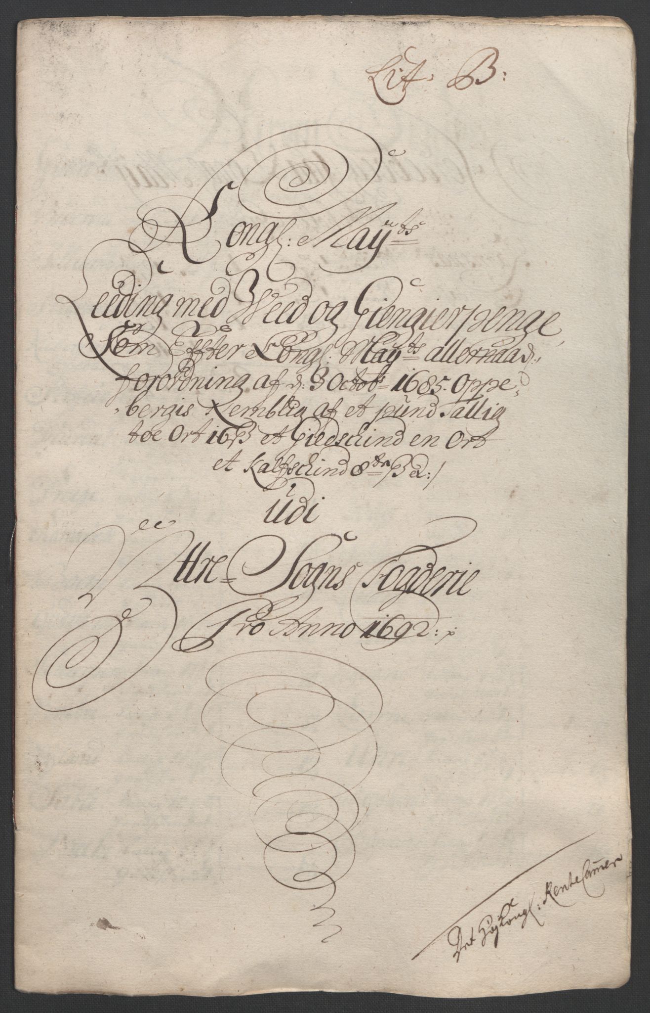 Rentekammeret inntil 1814, Reviderte regnskaper, Fogderegnskap, RA/EA-4092/R52/L3306: Fogderegnskap Sogn, 1691-1692, s. 305