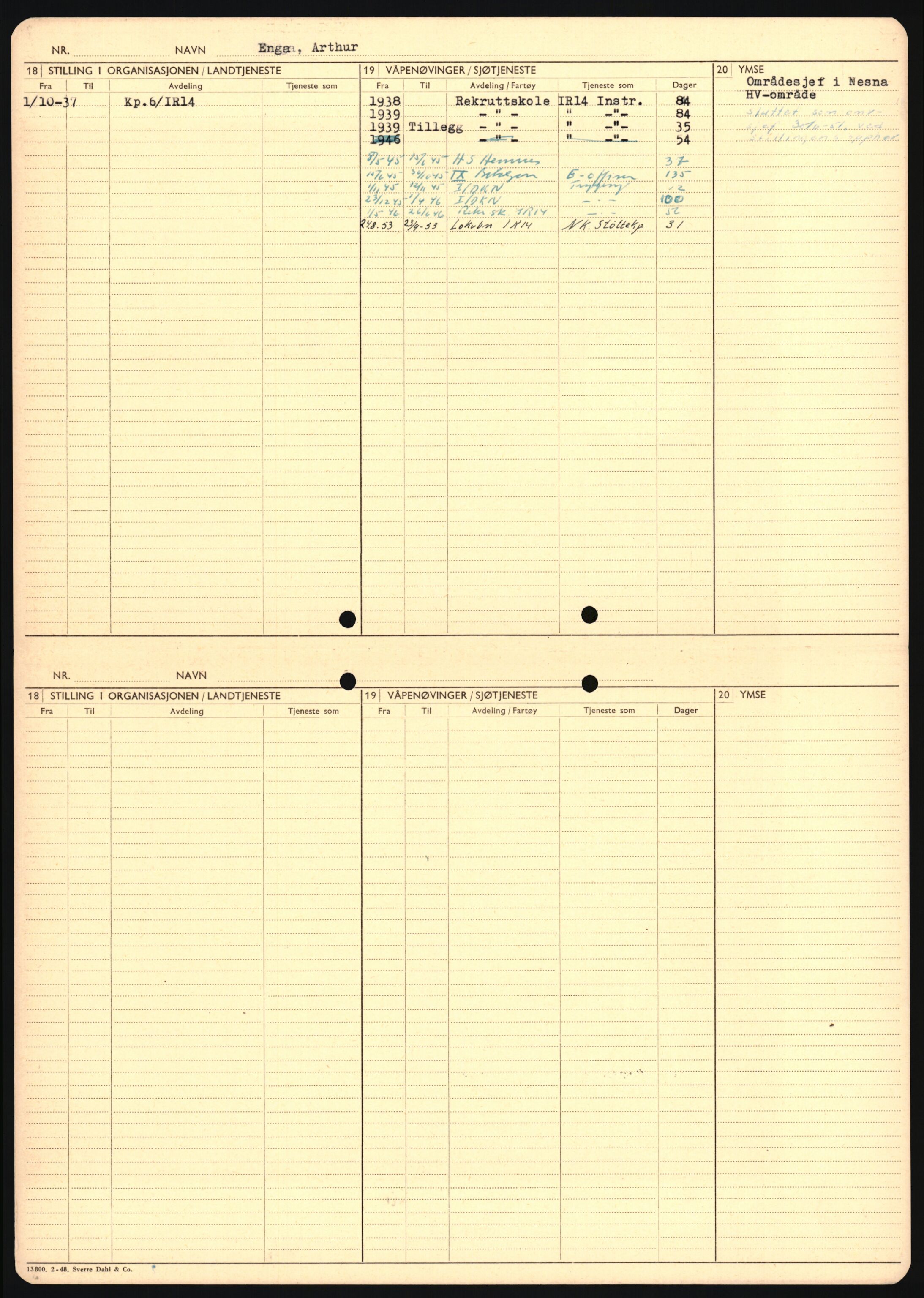 Forsvaret, Sør-Hålogaland landforsvar, AV/RA-RAFA-2552/P/Pa/L0302: Personellmapper for slettet personell, yrkesbefal og vernepliktig befal, født 1913-1916, 1932-1976, s. 301