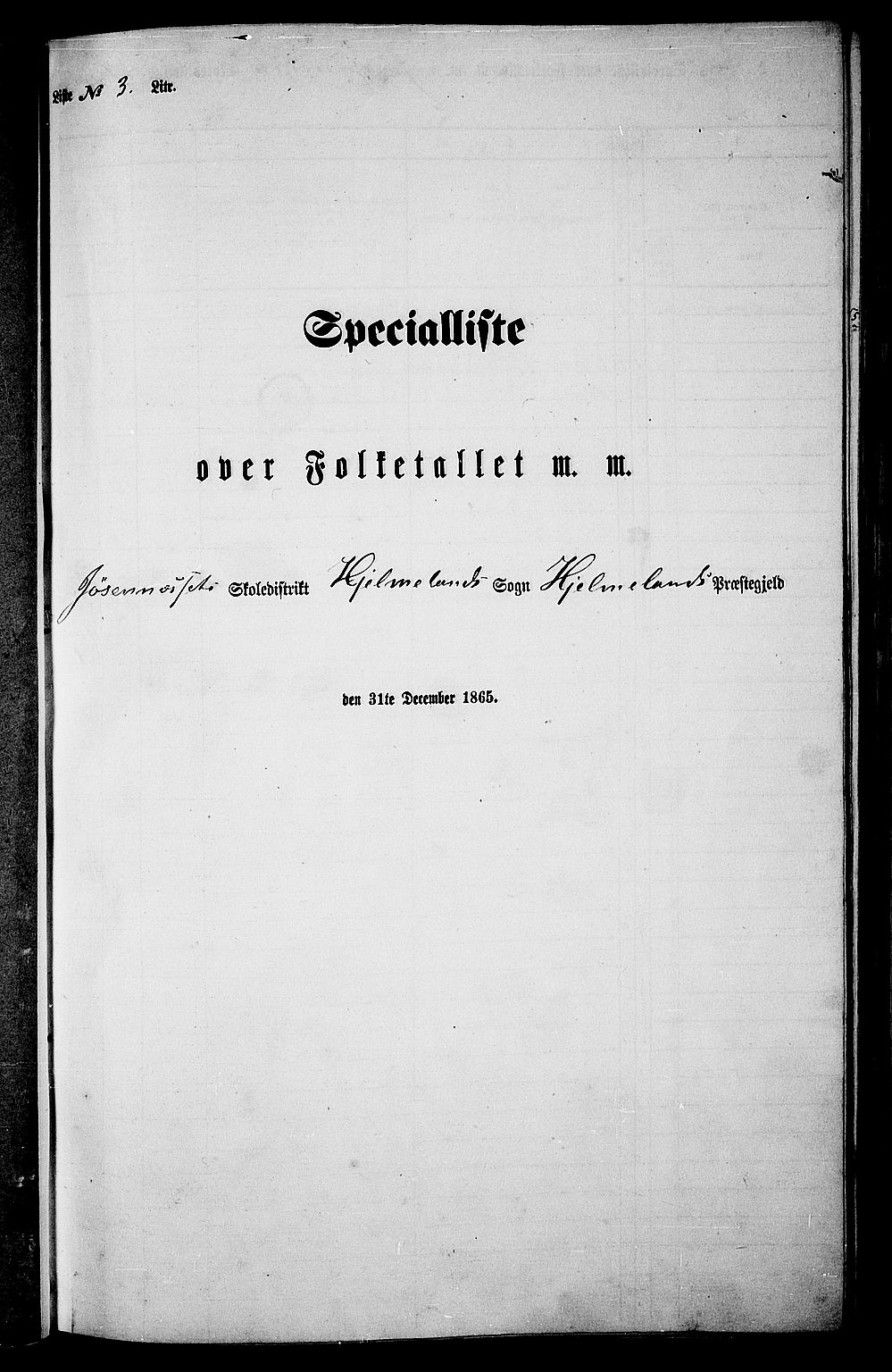 RA, Folketelling 1865 for 1133P Hjelmeland prestegjeld, 1865, s. 33