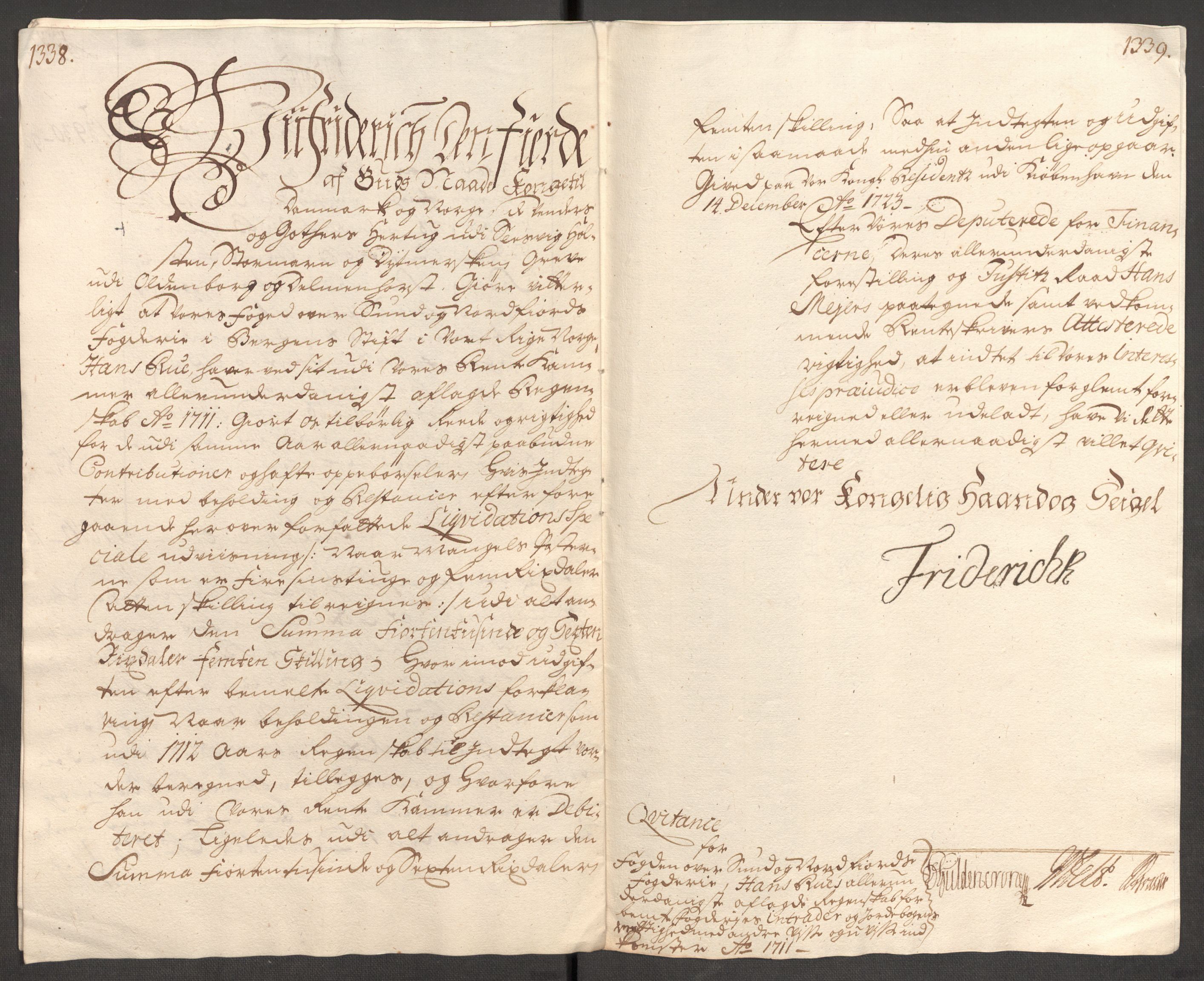 Rentekammeret inntil 1814, Reviderte regnskaper, Fogderegnskap, AV/RA-EA-4092/R53/L3433: Fogderegnskap Sunn- og Nordfjord, 1710-1711, s. 227