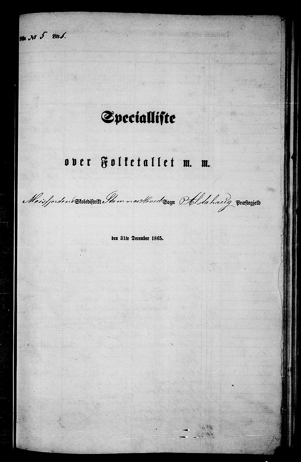 RA, Folketelling 1865 for 1820P Alstahaug prestegjeld, 1865, s. 115