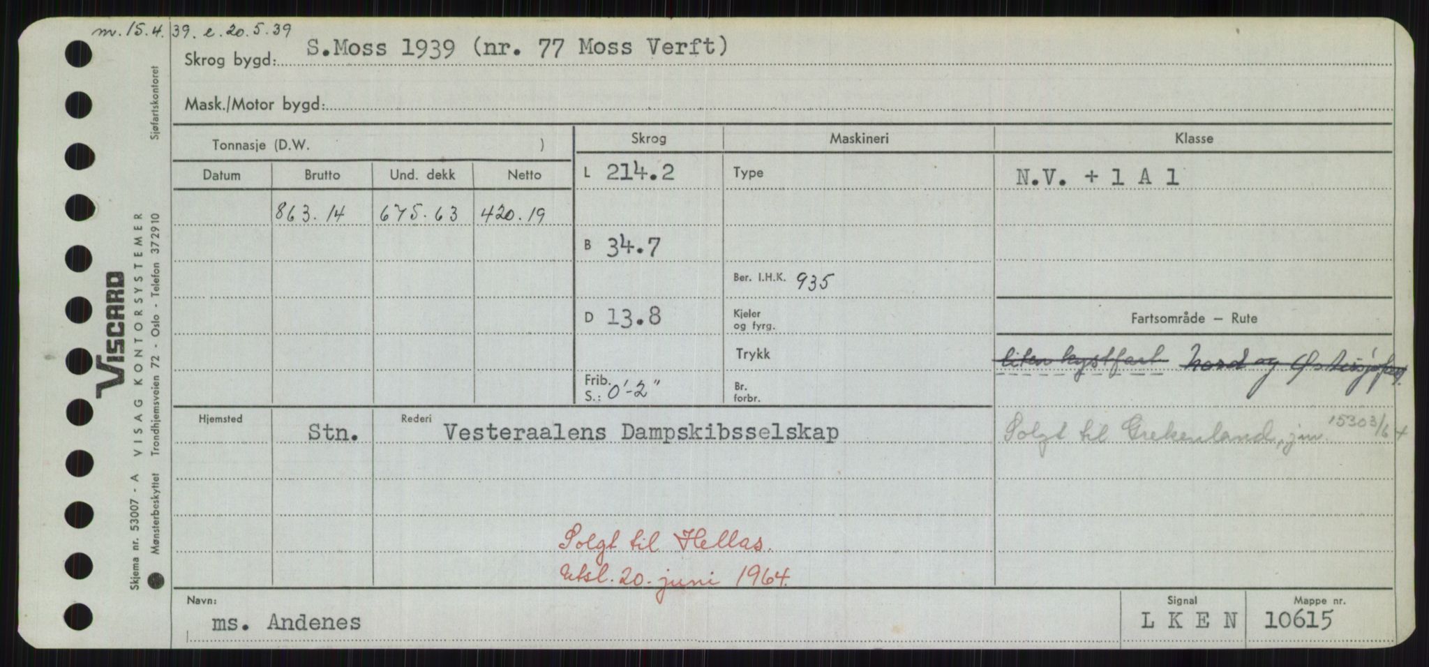 Sjøfartsdirektoratet med forløpere, Skipsmålingen, RA/S-1627/H/Hd/L0001: Fartøy, A-Anv, s. 533