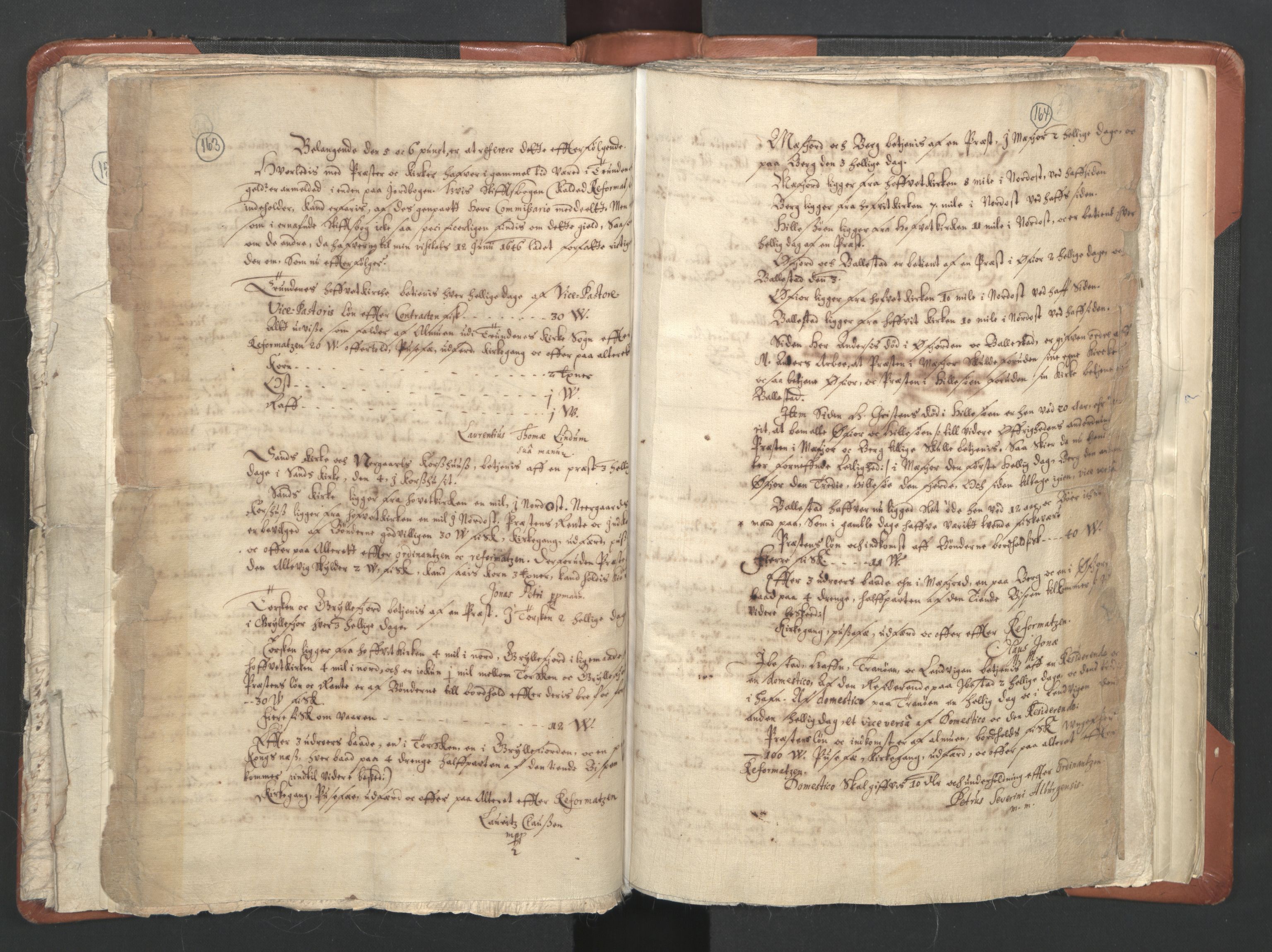 RA, Sogneprestenes manntall 1664-1666, nr. 36: Lofoten og Vesterålen prosti, Senja prosti og Troms prosti, 1664-1666, s. 163-164