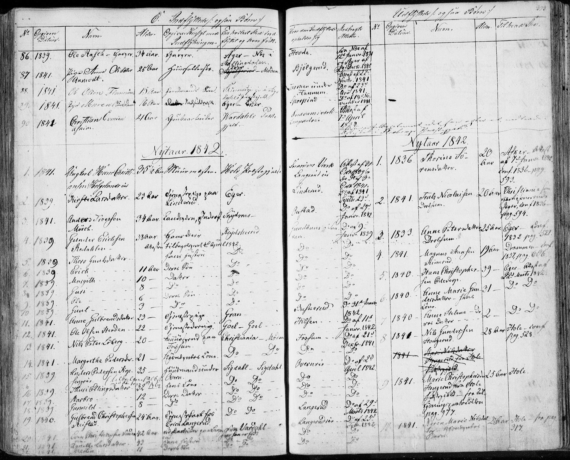 Modum kirkebøker, AV/SAKO-A-234/F/Fa/L0007: Ministerialbok nr. 7, 1841-1850, s. 393
