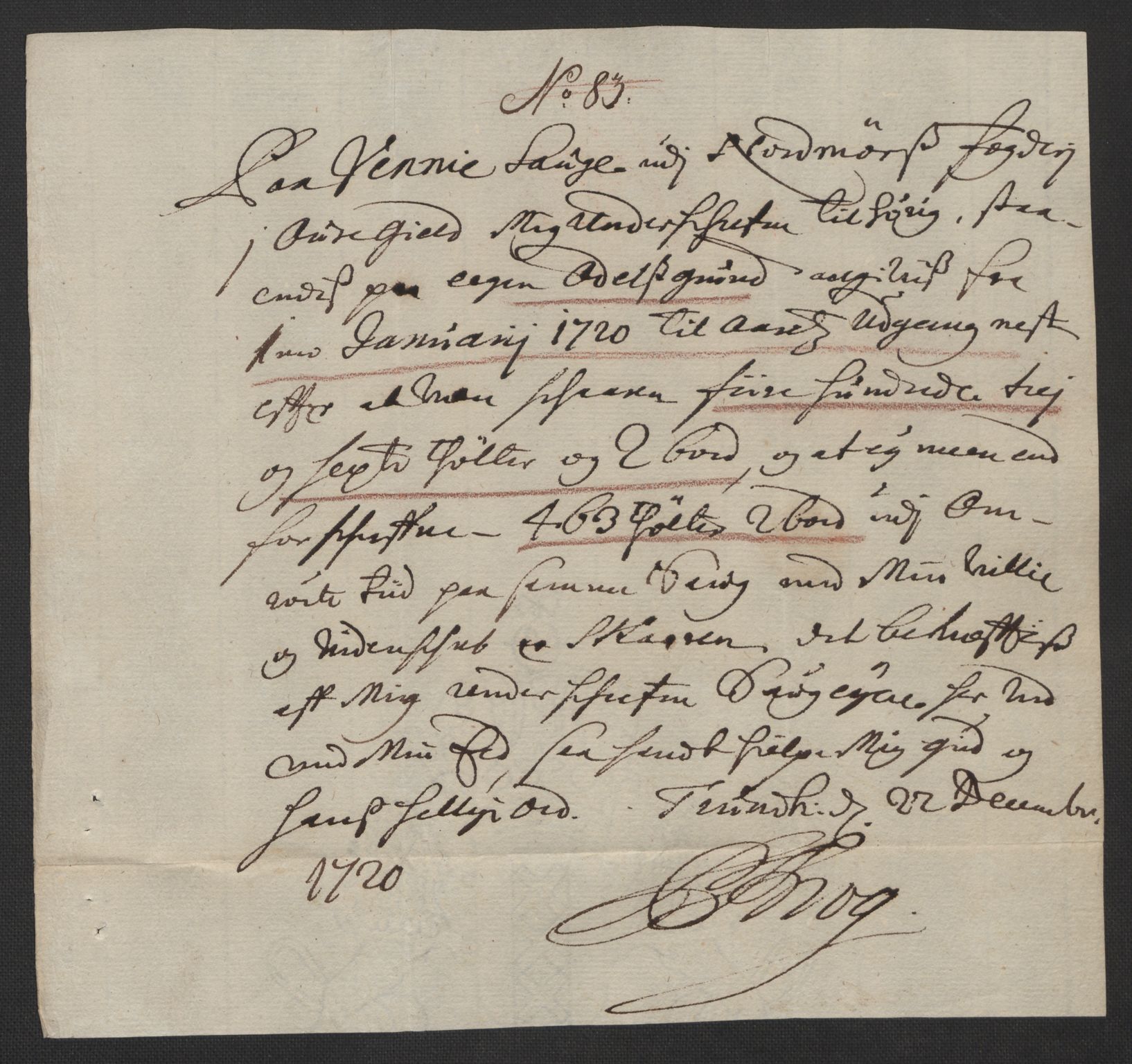 Rentekammeret inntil 1814, Reviderte regnskaper, Fogderegnskap, AV/RA-EA-4092/R56/L3753: Fogderegnskap Nordmøre, 1720, s. 286