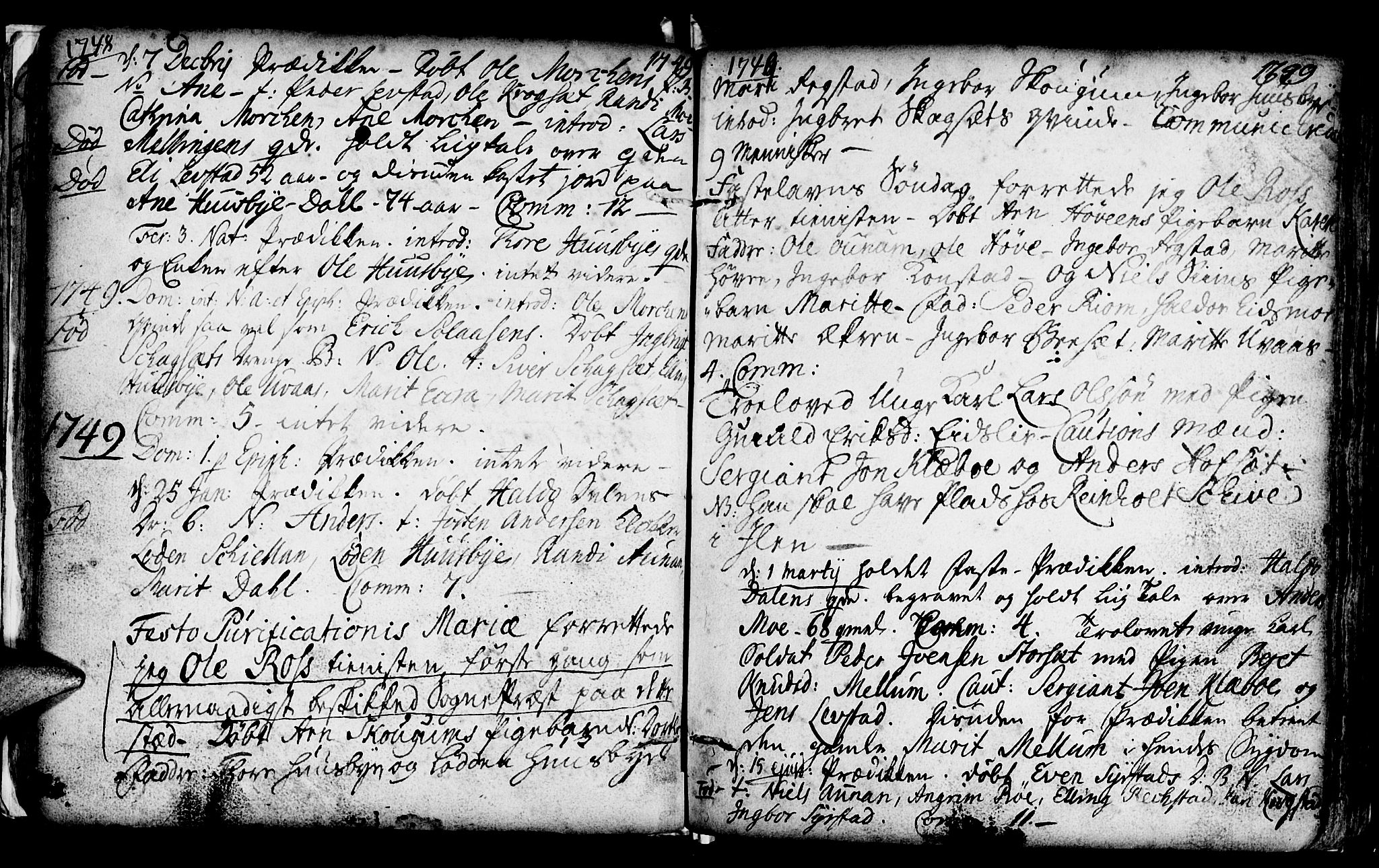Ministerialprotokoller, klokkerbøker og fødselsregistre - Sør-Trøndelag, AV/SAT-A-1456/667/L0793: Ministerialbok nr. 667A01, 1742-1790