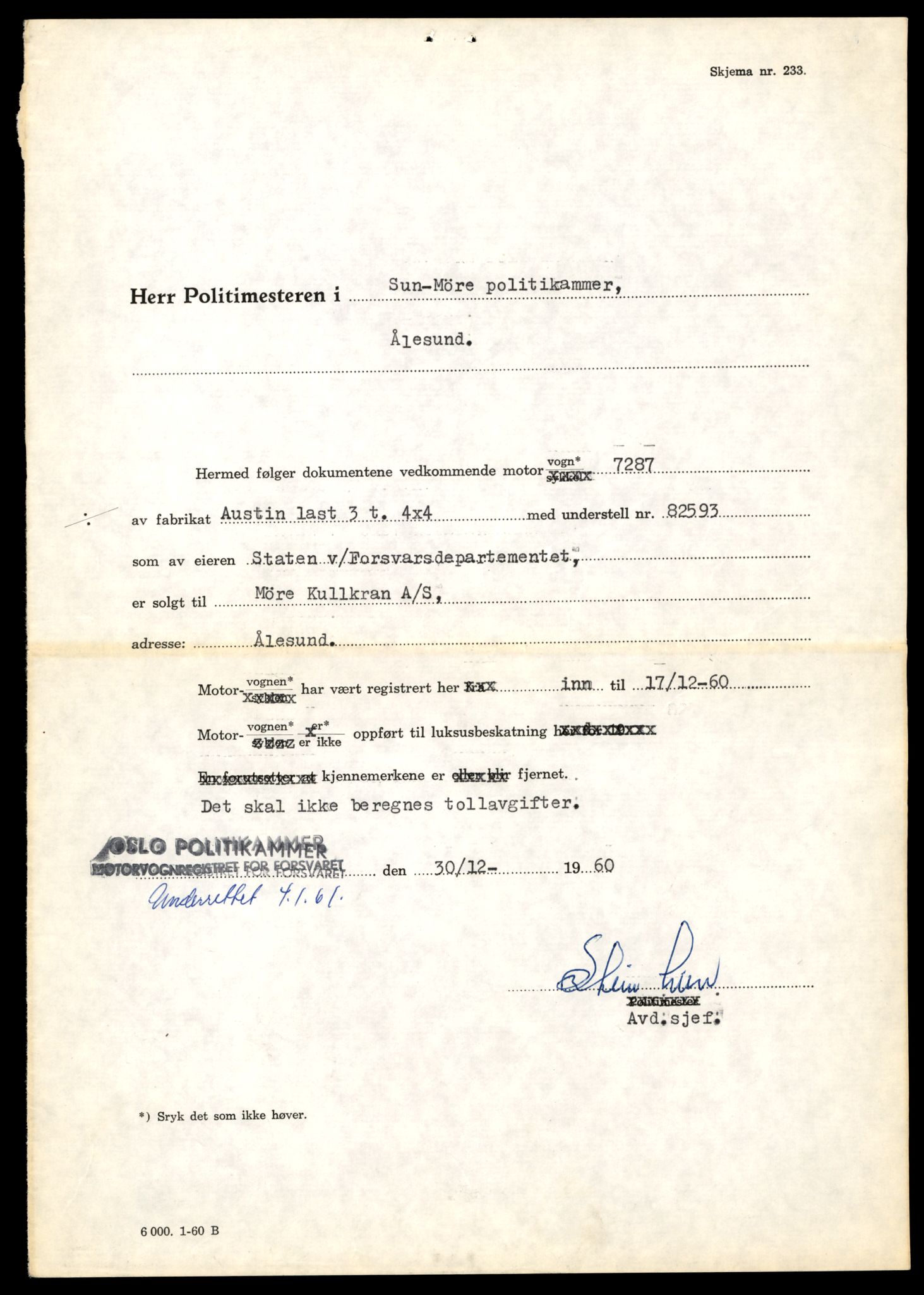 Møre og Romsdal vegkontor - Ålesund trafikkstasjon, AV/SAT-A-4099/F/Fe/L0036: Registreringskort for kjøretøy T 12831 - T 13030, 1927-1998, s. 415