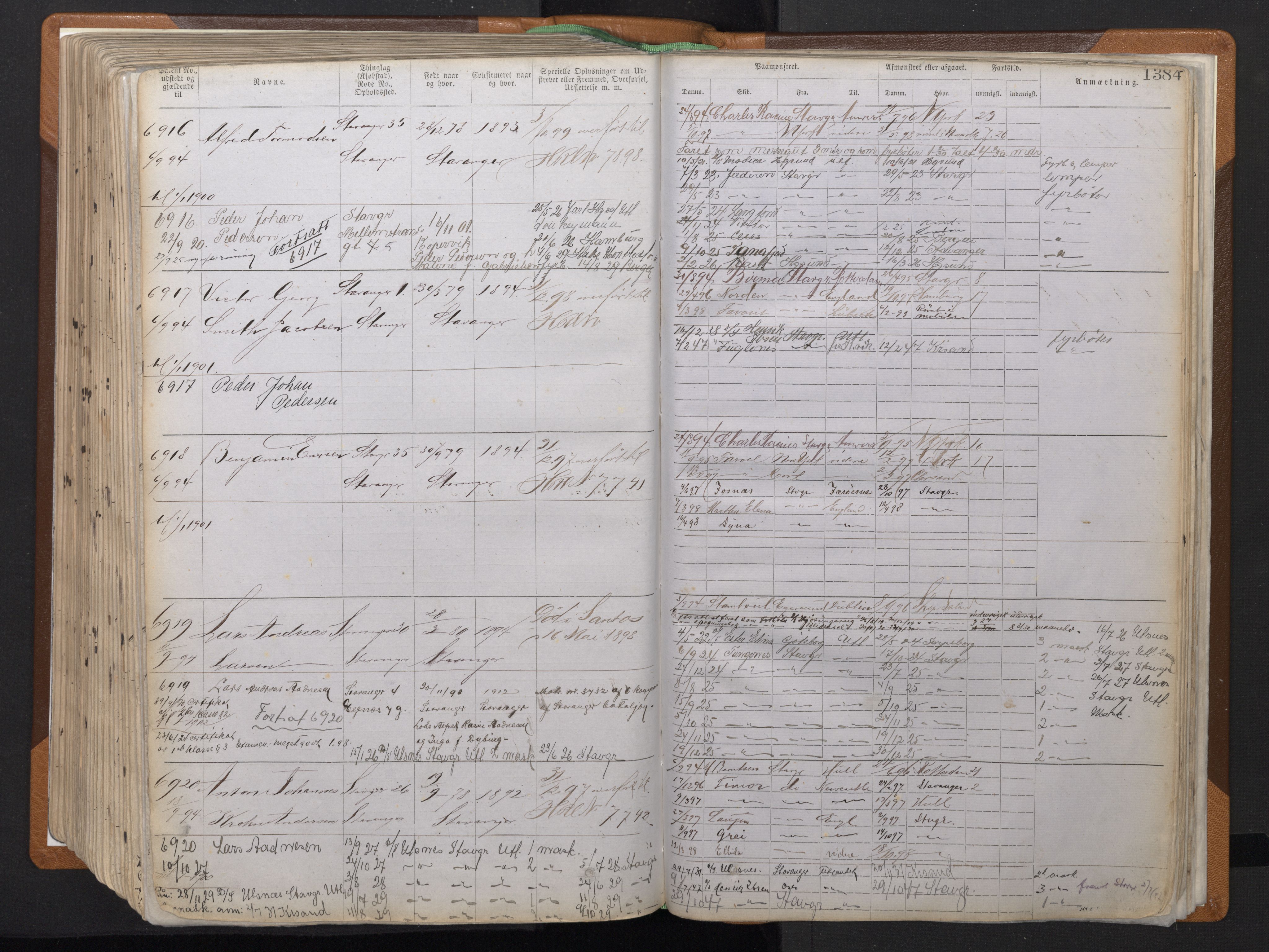 Stavanger sjømannskontor, AV/SAST-A-102006/F/Ff/L0011: Annotasjonsrulle, patentnr. 5225-7180 (dublett), 1887-1900, s. 363