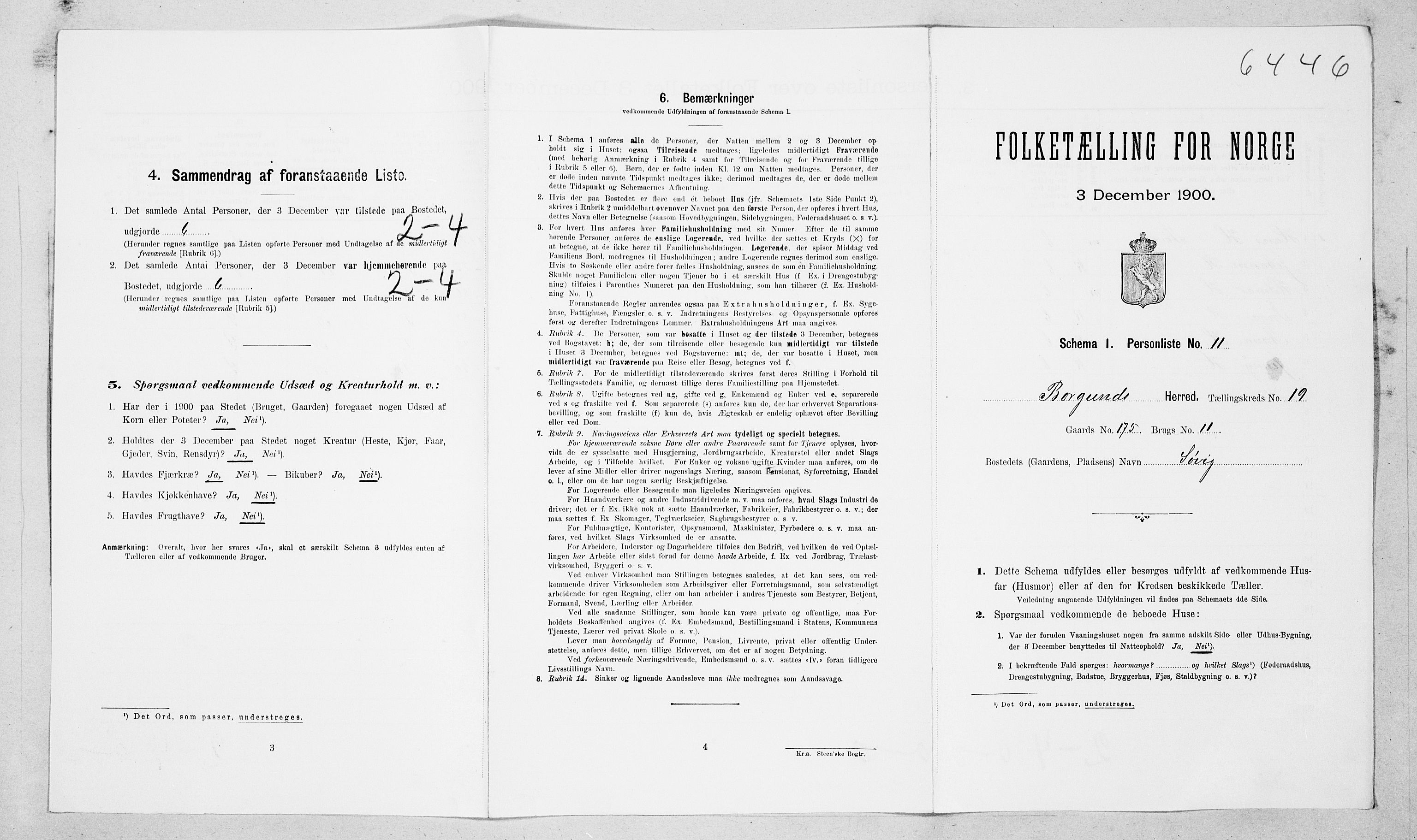 SAT, Folketelling 1900 for 1531 Borgund herred, 1900, s. 1903