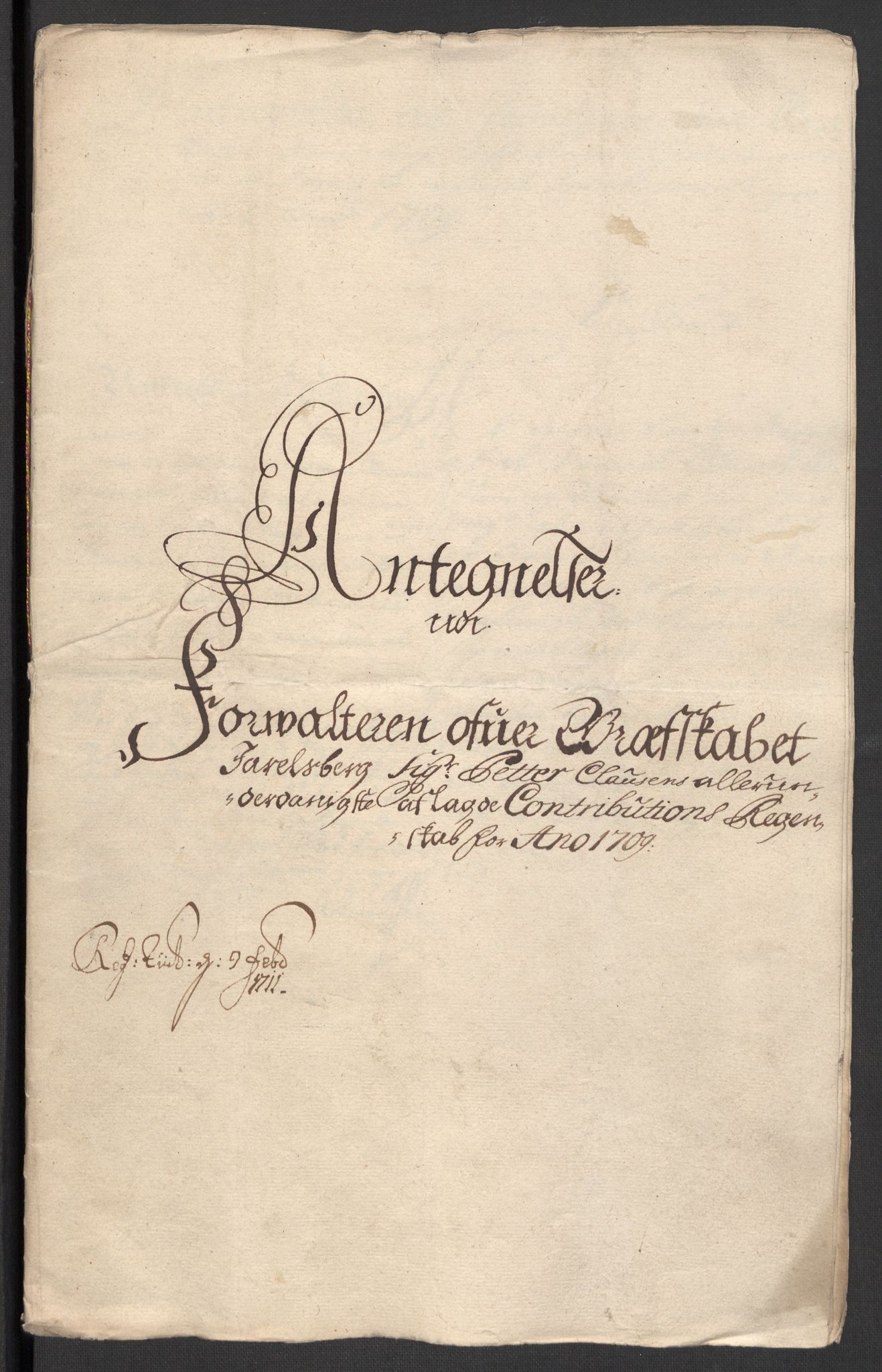 Rentekammeret inntil 1814, Reviderte regnskaper, Fogderegnskap, AV/RA-EA-4092/R32/L1874: Fogderegnskap Jarlsberg grevskap, 1709, s. 260