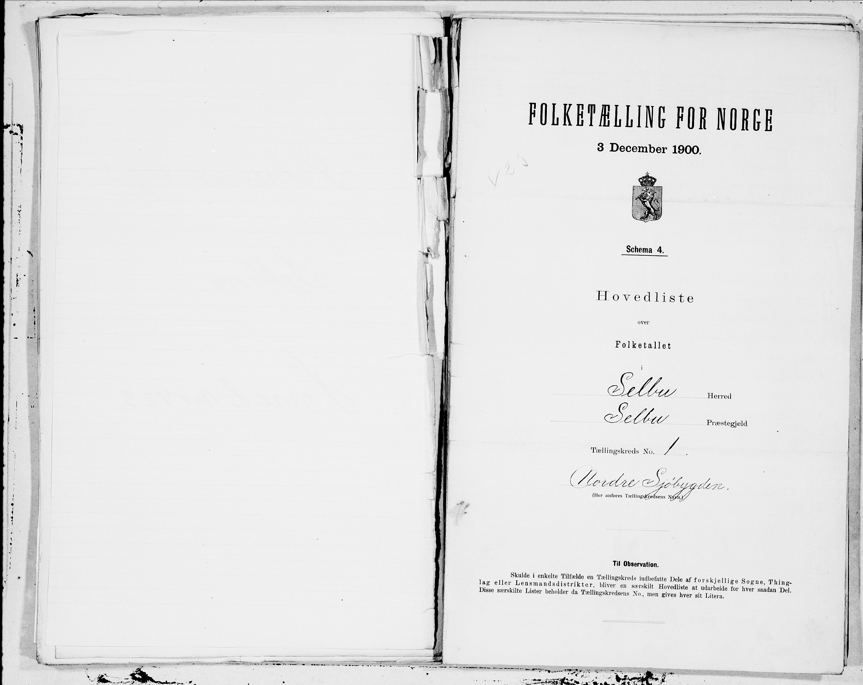 SAT, Folketelling 1900 for 1664 Selbu herred, 1900, s. 2