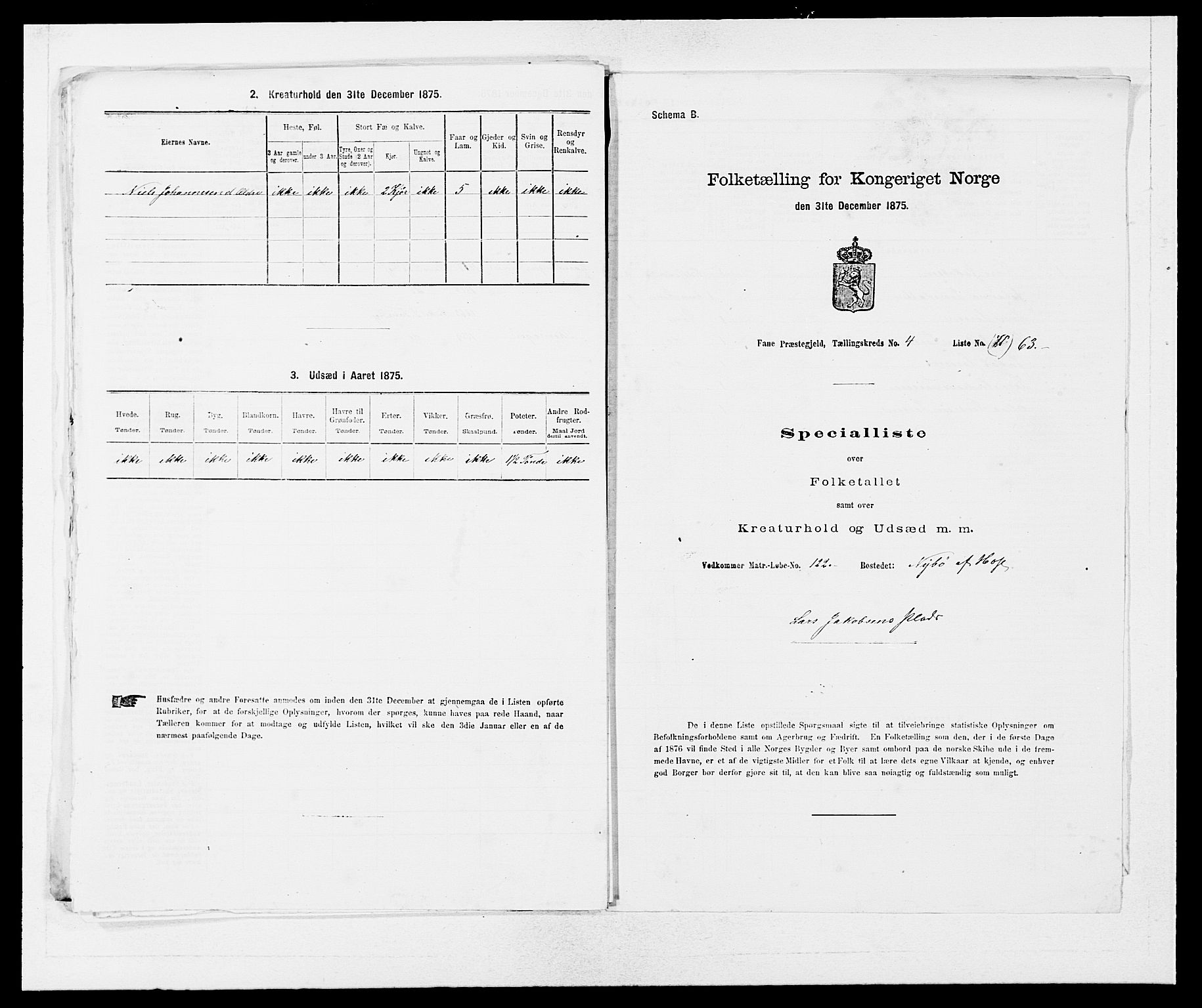 SAB, Folketelling 1875 for 1249P Fana prestegjeld, 1875, s. 560