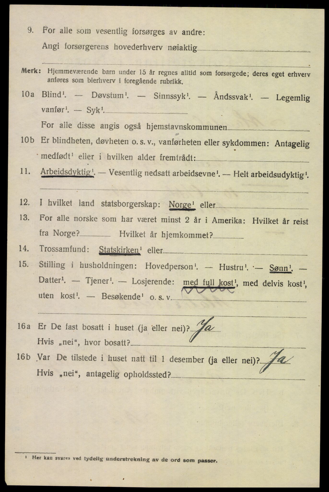 SAK, Folketelling 1920 for 1002 Mandal ladested, 1920, s. 4782