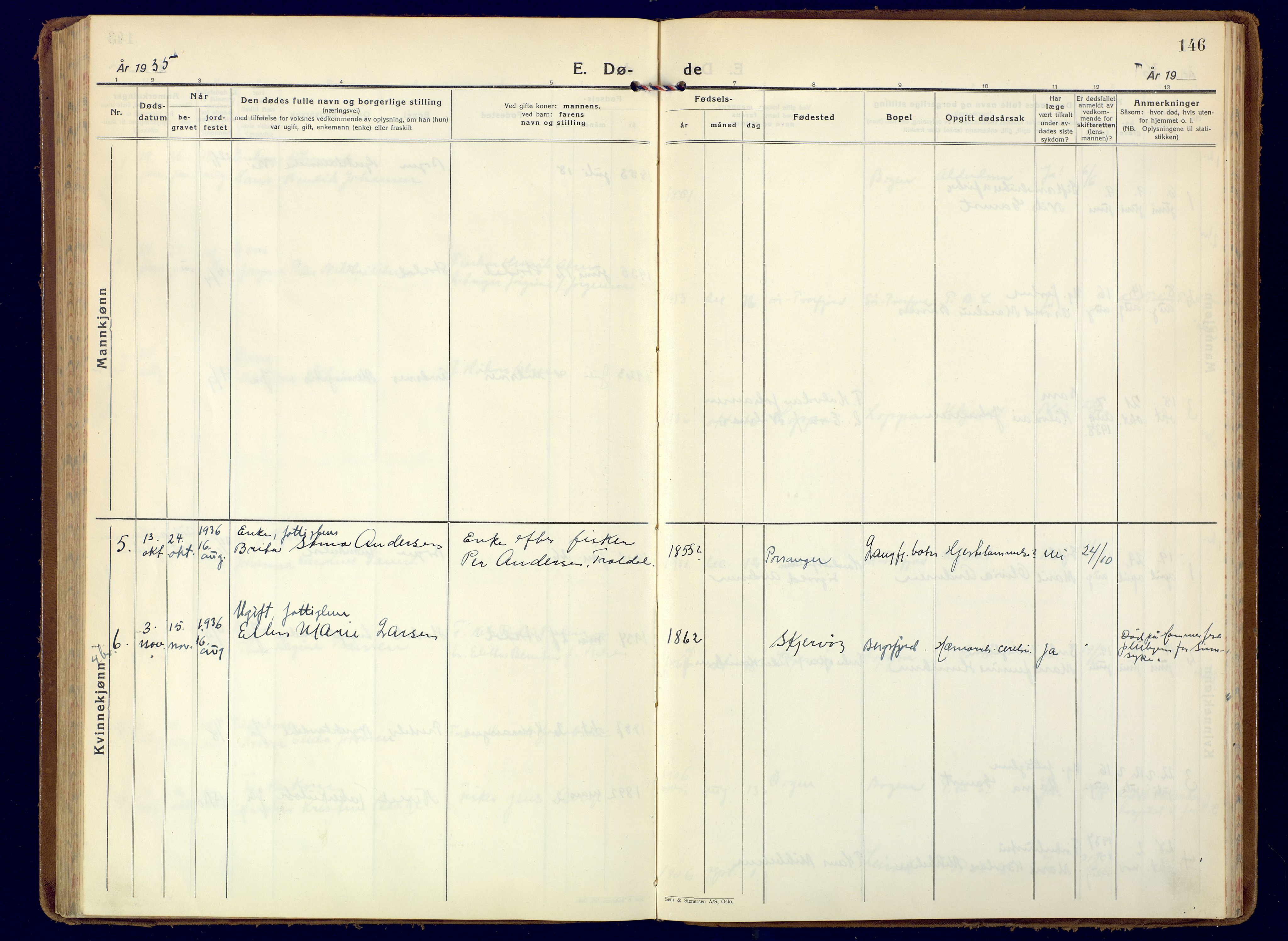 Loppa sokneprestkontor, AV/SATØ-S-1339/H/Ha/L0014kirke: Ministerialbok nr. 14, 1933-1942, s. 146