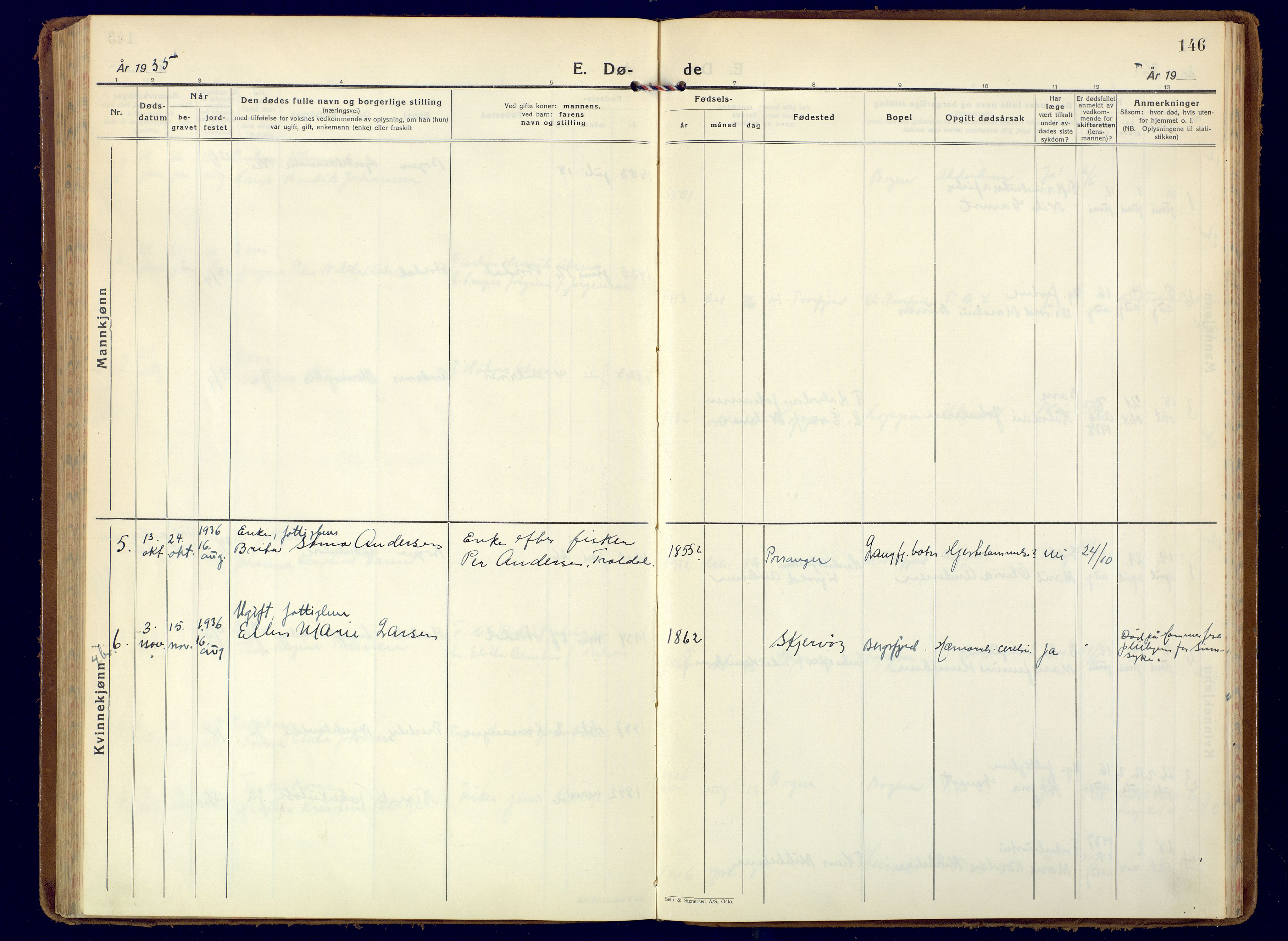 Loppa sokneprestkontor, SATØ/S-1339/H/Ha/L0014kirke: Ministerialbok nr. 14, 1933-1942, s. 146