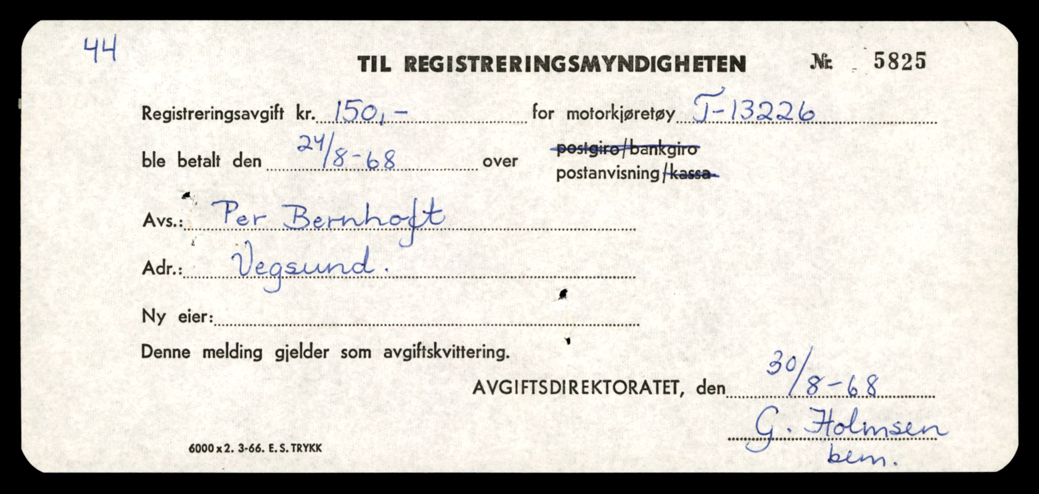 Møre og Romsdal vegkontor - Ålesund trafikkstasjon, AV/SAT-A-4099/F/Fe/L0038: Registreringskort for kjøretøy T 13180 - T 13360, 1927-1998, s. 773
