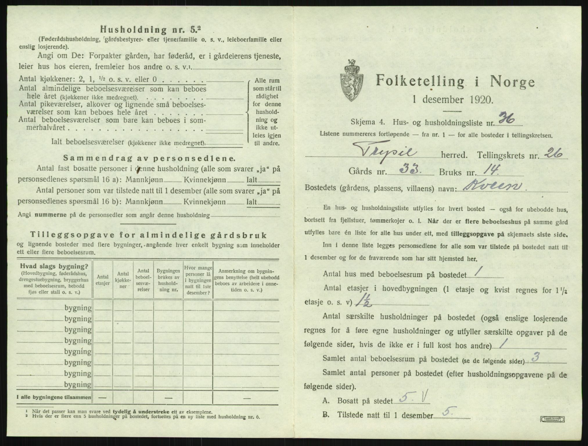 SAH, Folketelling 1920 for 0428 Trysil herred, 1920, s. 2525