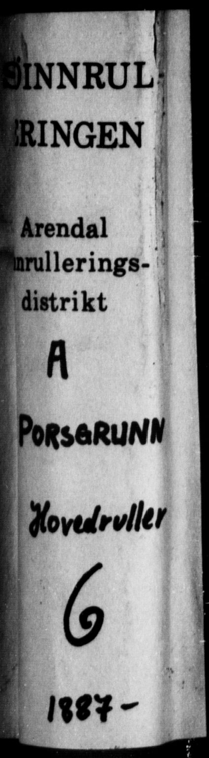 Porsgrunn innrulleringskontor, AV/SAKO-A-829/F/Fc/L0006: Hovedrulle, 1887, s. 1