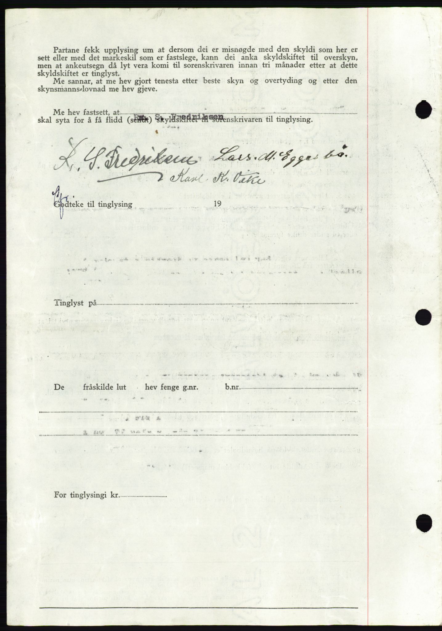 Søre Sunnmøre sorenskriveri, AV/SAT-A-4122/1/2/2C/L0078: Pantebok nr. 4A, 1946-1946, Dagboknr: 185/1946