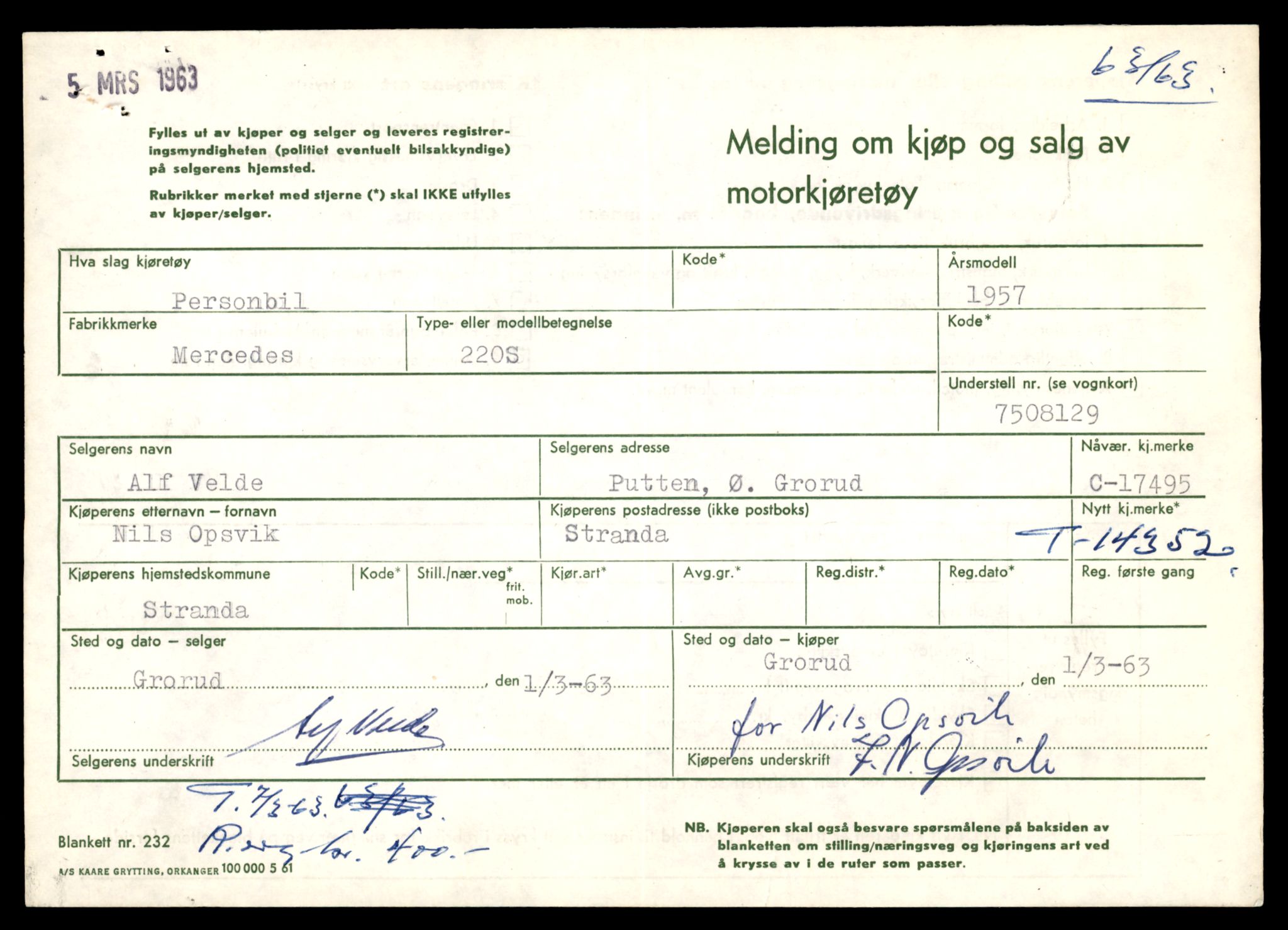 Møre og Romsdal vegkontor - Ålesund trafikkstasjon, AV/SAT-A-4099/F/Fe/L0045: Registreringskort for kjøretøy T 14320 - T 14444, 1927-1998, s. 853