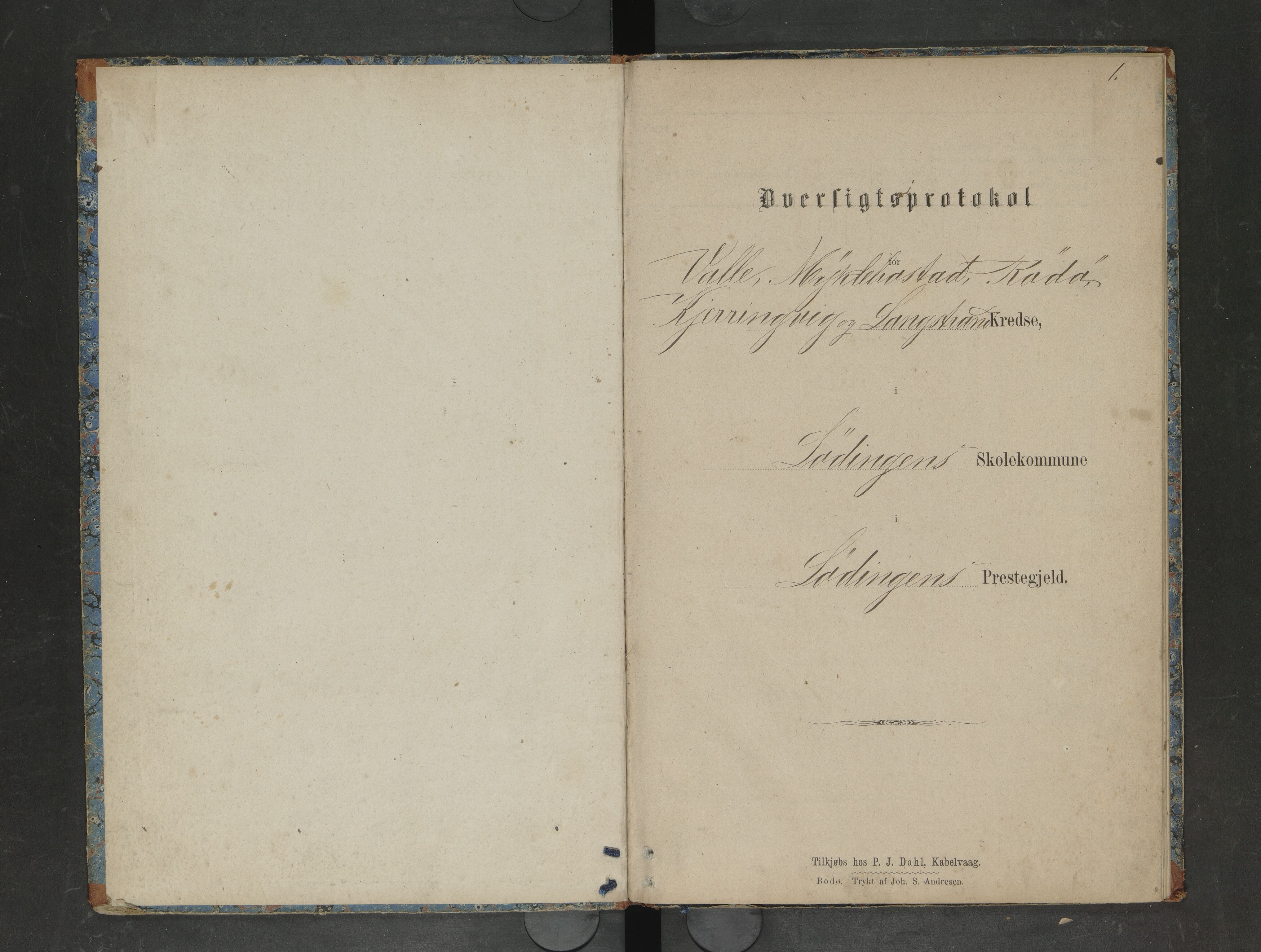 Lødingen kommune. Ymse skolekretser, AIN/K-18510.510.04/F/Fc/L0005: Kjerringvik/Langstrand/Myklebostad/Rødø/Skanstad/Valle, 1871-1877