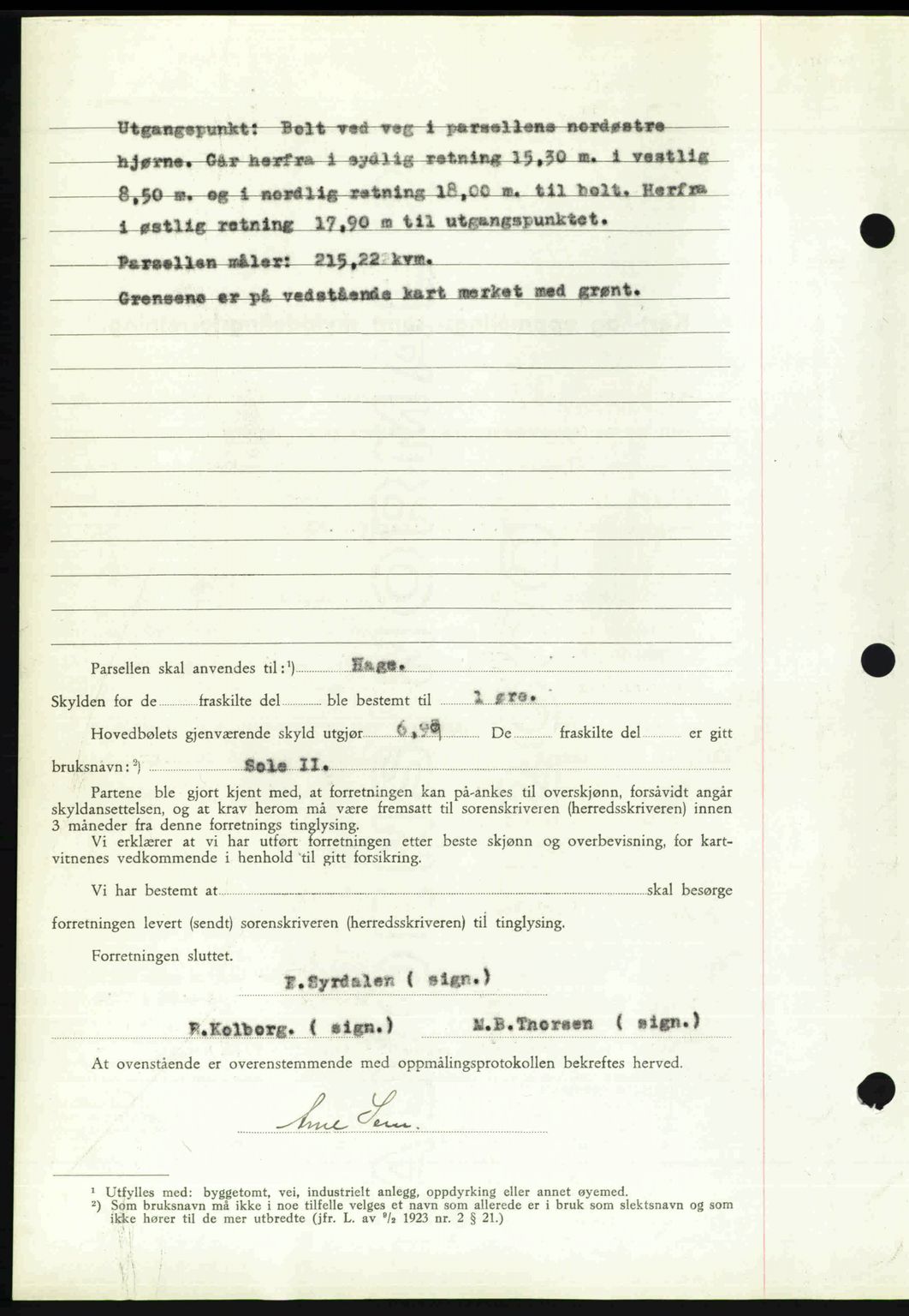 Nedenes sorenskriveri, AV/SAK-1221-0006/G/Gb/Gba/L0060: Pantebok nr. A12, 1948-1949, Dagboknr: 854/1949