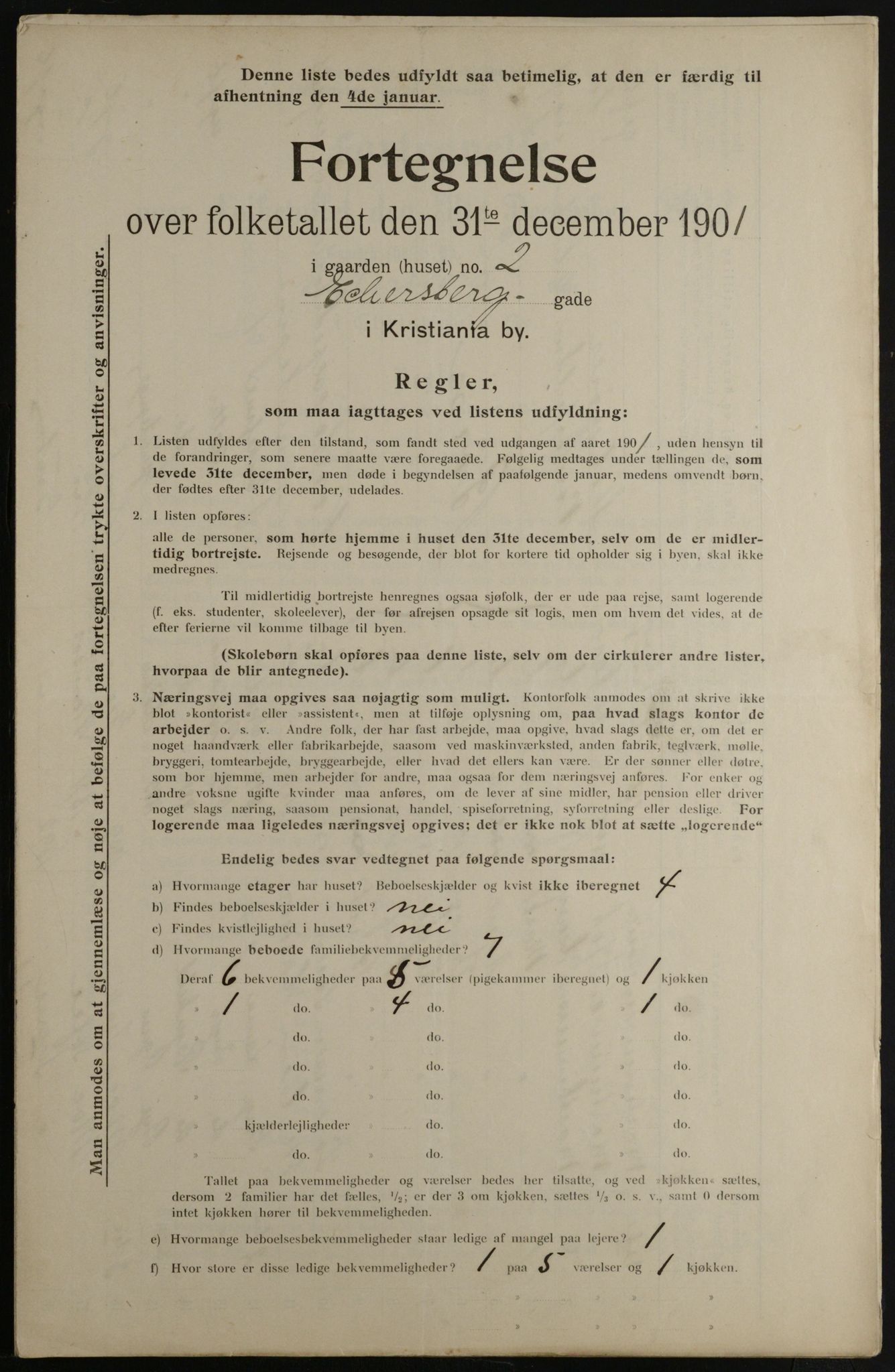 OBA, Kommunal folketelling 31.12.1901 for Kristiania kjøpstad, 1901, s. 2950