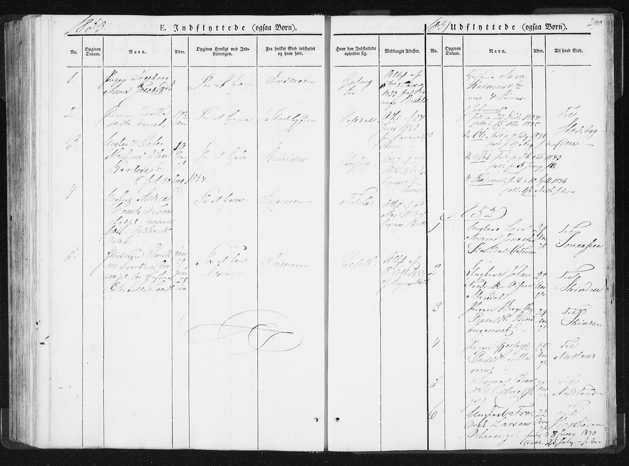 Ministerialprotokoller, klokkerbøker og fødselsregistre - Nord-Trøndelag, AV/SAT-A-1458/744/L0418: Ministerialbok nr. 744A02, 1843-1866, s. 290