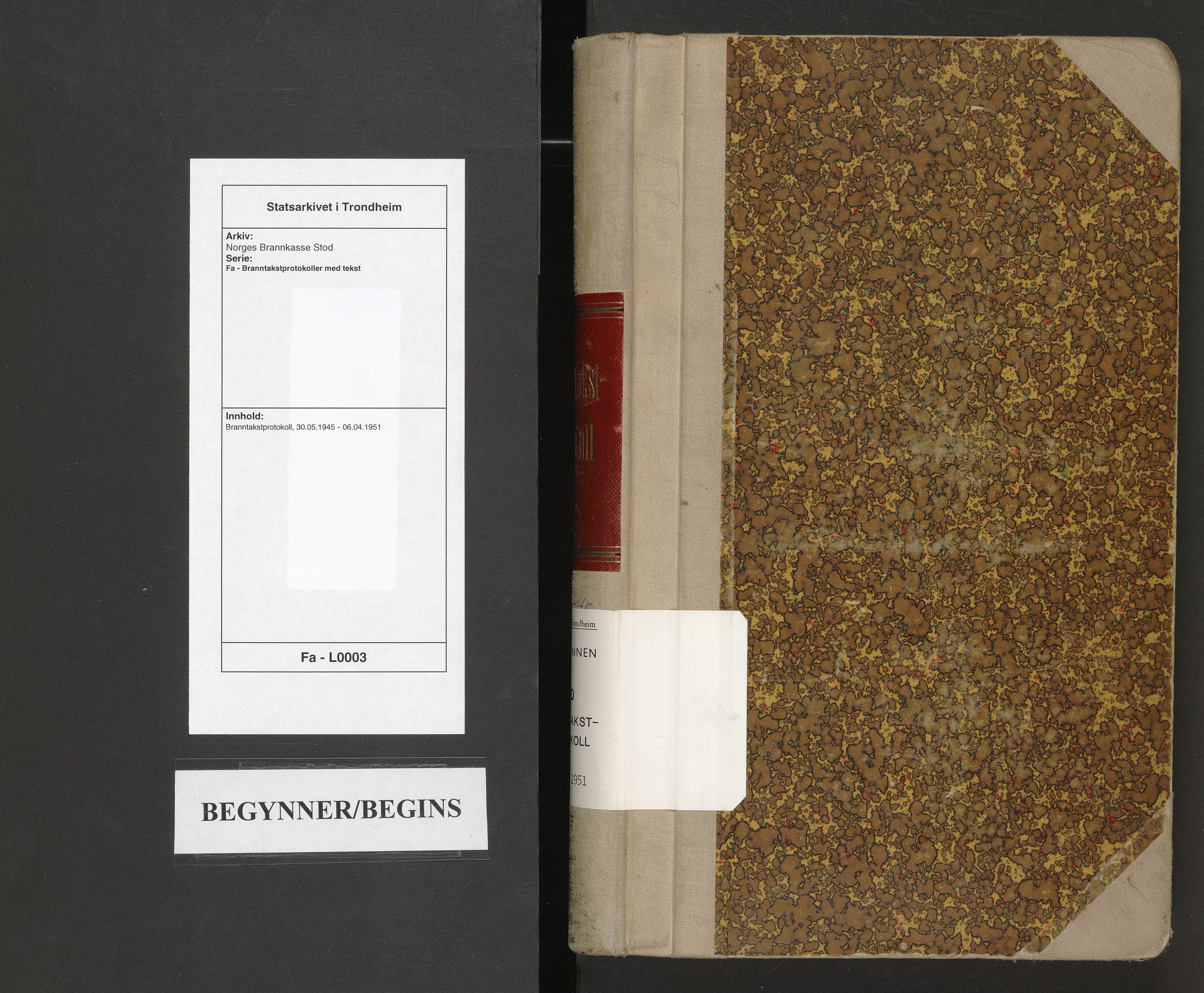 Norges Brannkasse Stod, AV/SAT-A-5549/Fa/L0003: Branntakstprotokoll, 1945-1951