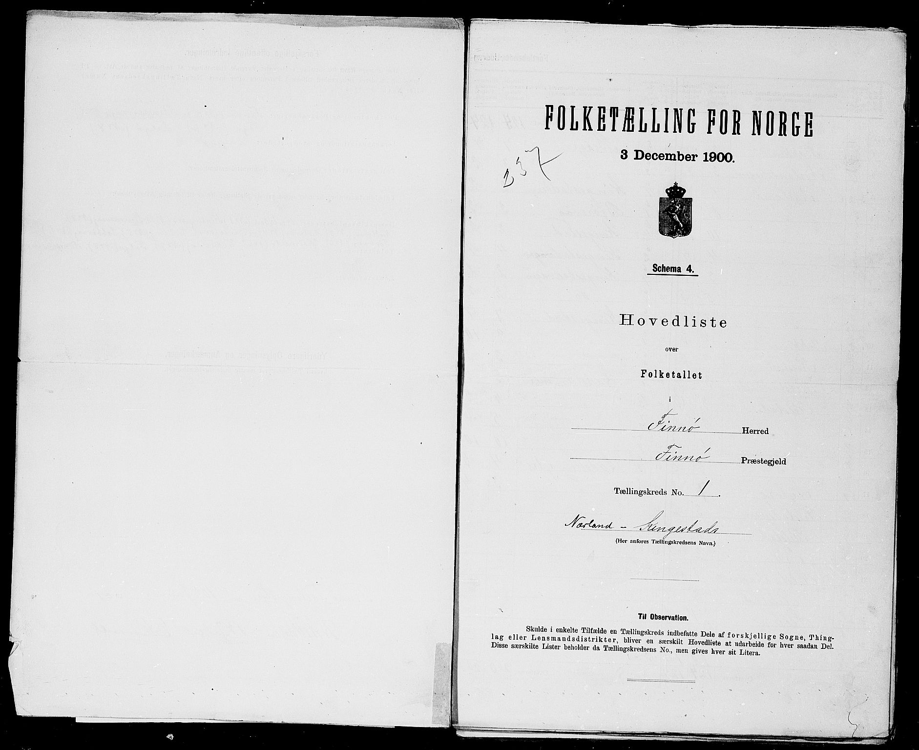 SAST, Folketelling 1900 for 1141 Finnøy herred, 1900, s. 14