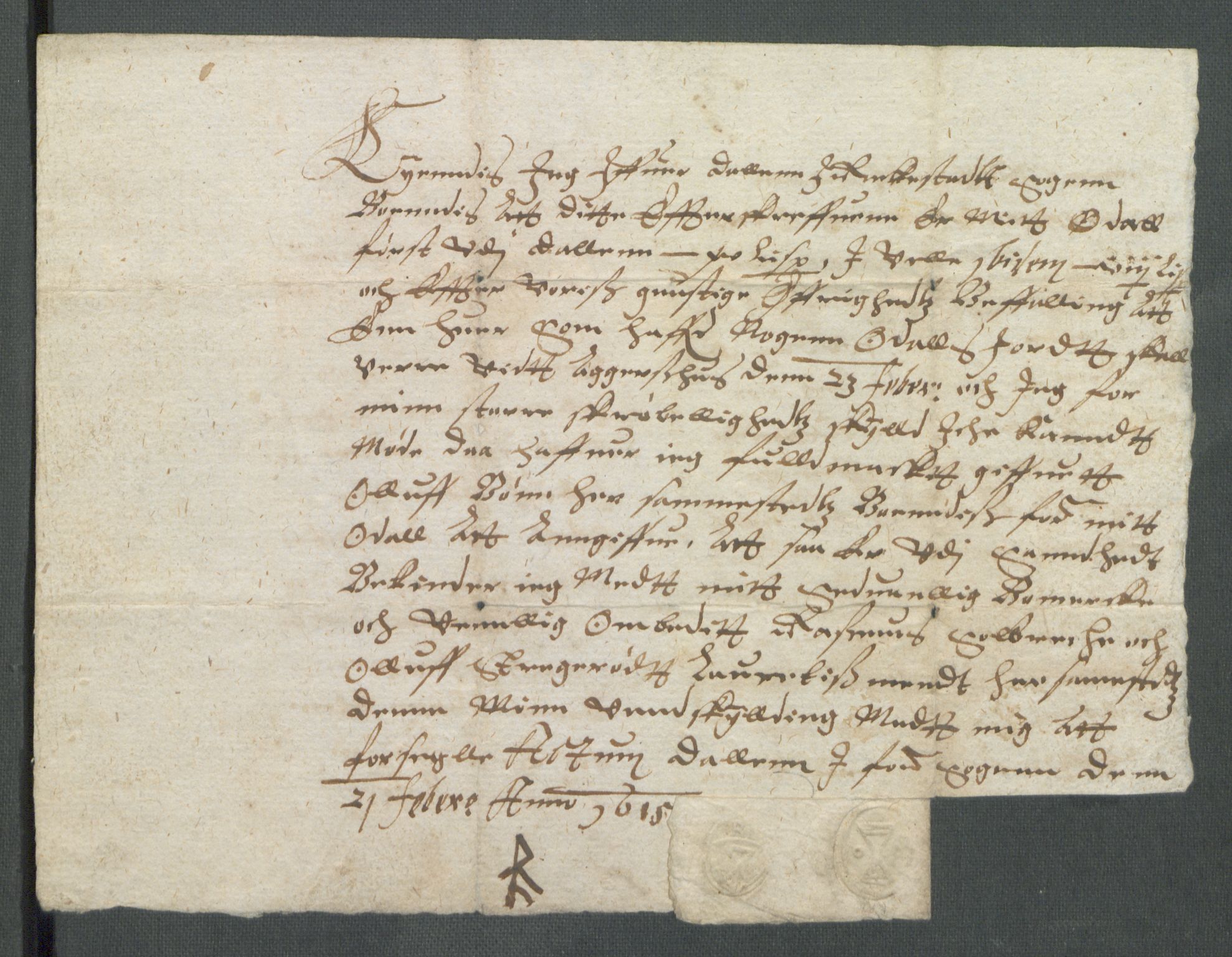 Riksarkivets diplomsamling, AV/RA-EA-5965/F02/L0123: Dokumenter, 1614-1615, s. 90