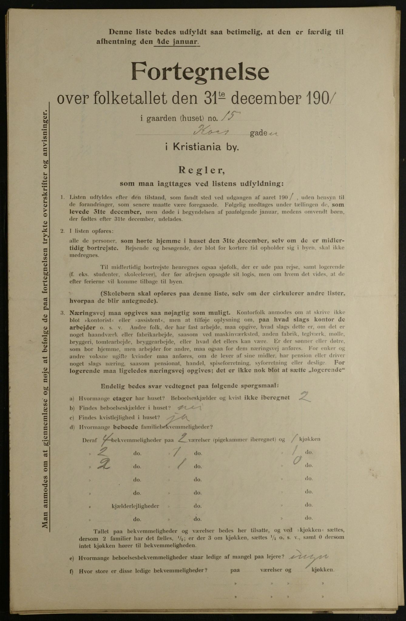 OBA, Kommunal folketelling 31.12.1901 for Kristiania kjøpstad, 1901, s. 8261