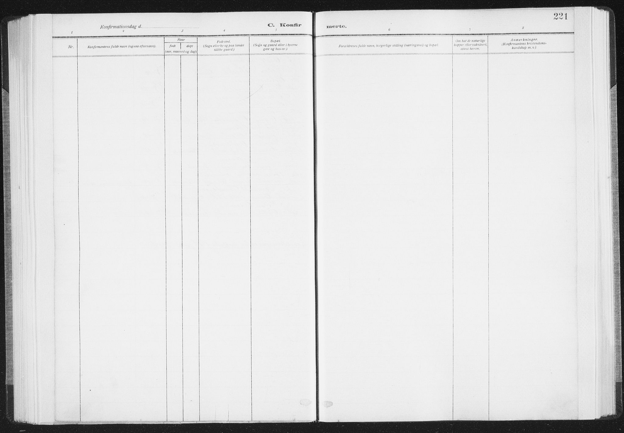 Ministerialprotokoller, klokkerbøker og fødselsregistre - Nordland, SAT/A-1459/805/L0104: Ministerialbok nr. 805A09, 1909-1926, s. 221