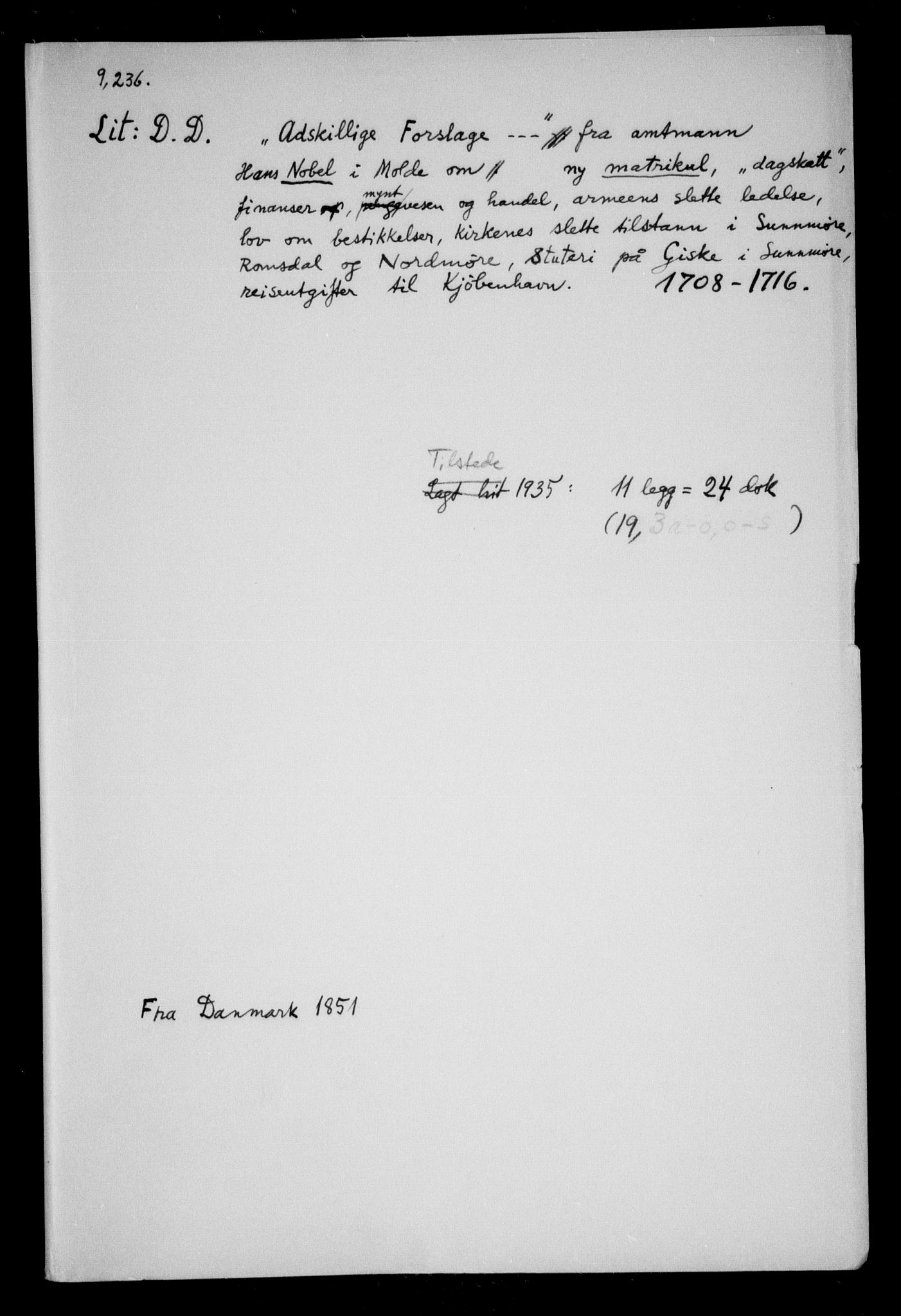 Danske Kanselli, Skapsaker, RA/EA-4061/F/L0034: Skap 9, pakke 202-236, 1644-1716, s. 252