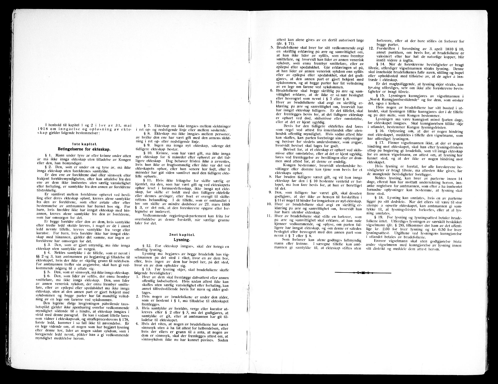 Rikshospitalet prestekontor Kirkebøker, AV/SAO-A-10309b/H/L0001: Lysningsprotokoll nr. 1, 1937-1969