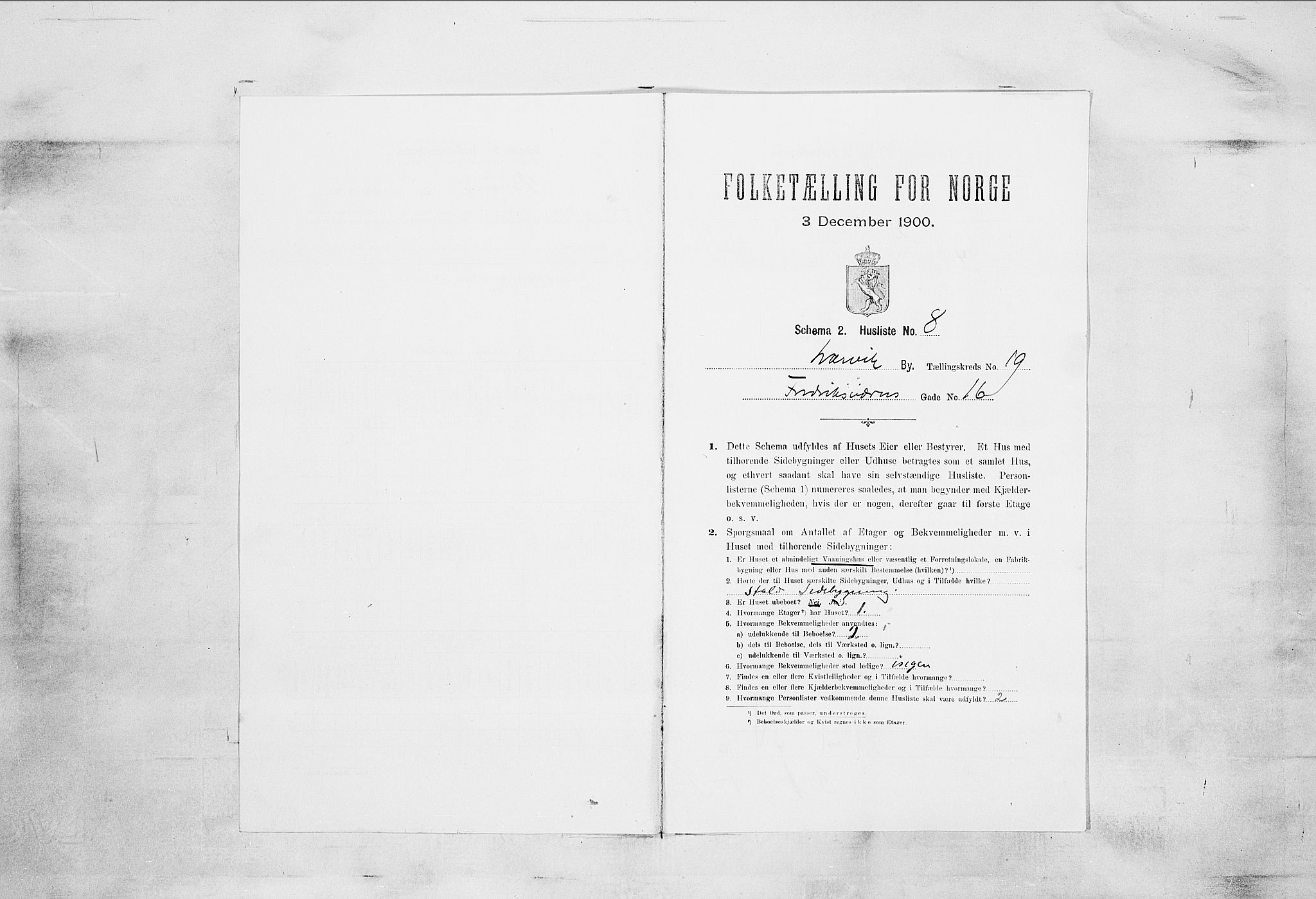 RA, Folketelling 1900 for 0707 Larvik kjøpstad, 1900, s. 7065