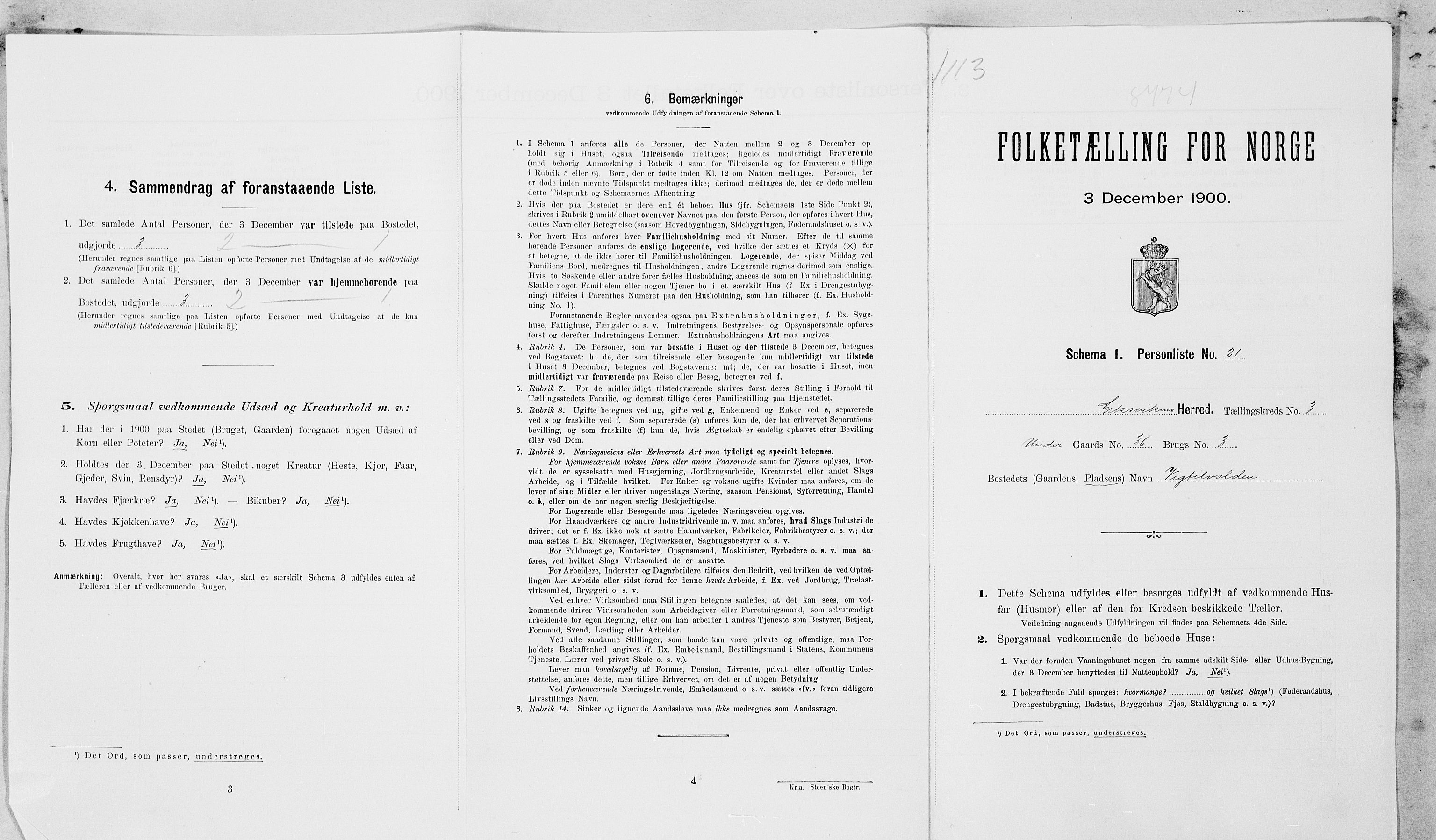 SAT, Folketelling 1900 for 1718 Leksvik herred, 1900, s. 38
